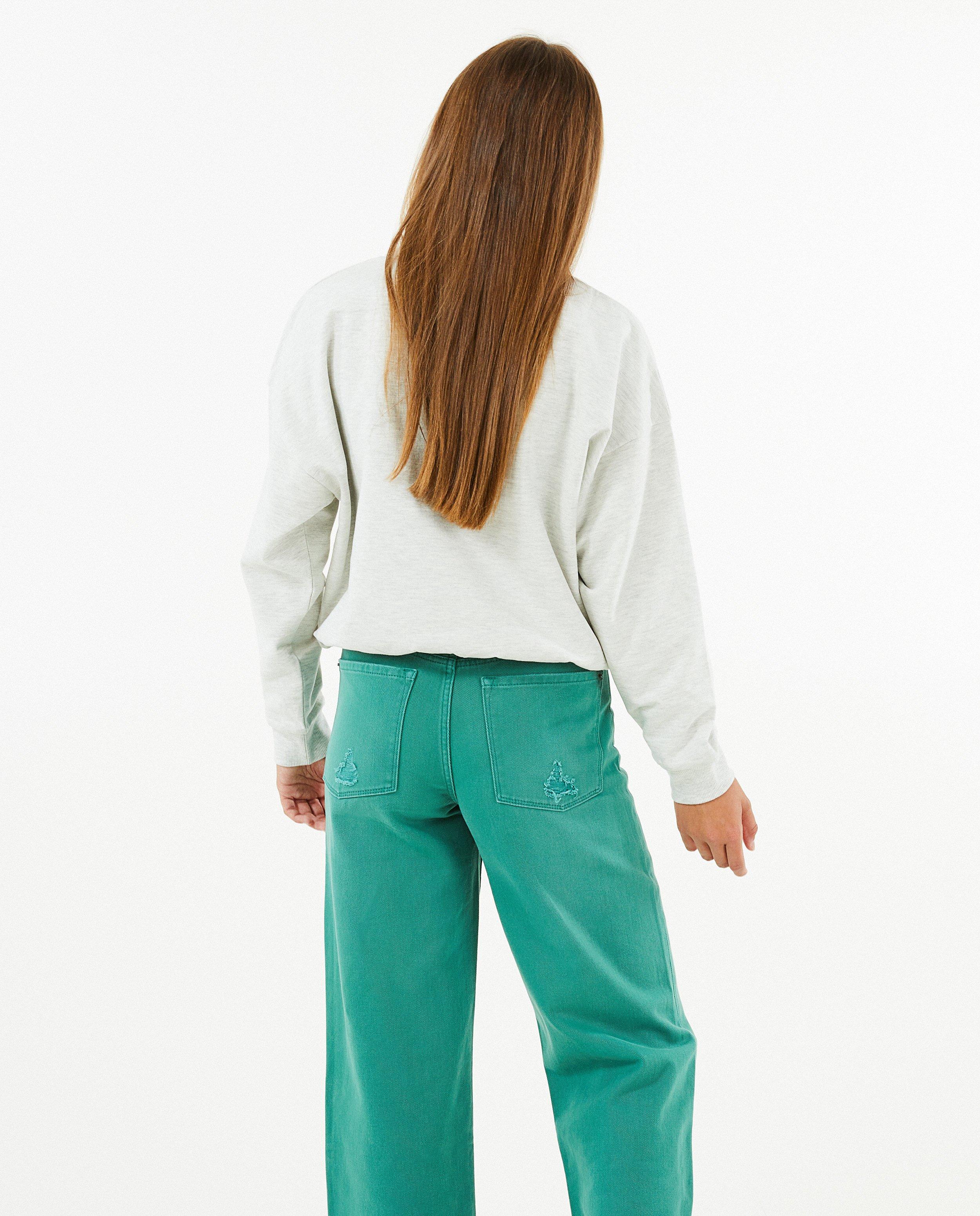 Sweat gris avec col - D&eacute;tails du produit - gris clair - image num&eacute;ro 3