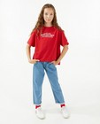 Rood T-shirt met opschrift - null - Campus 12