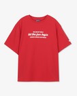 T-shirts - T-shirt rouge à inscription