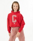 Sweaters - Rode sweater met teddyprint
