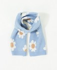 Blauwe sjaal met bloemen - null - Milla Star