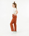 Pantalons - Pantalon brun dans un mélange de lin et de lyocell