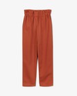 Pantalons - Pantalon brun dans un mélange de lin et de lyocell