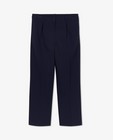 Pantalons - Pantalon bleu foncé à coupe droite