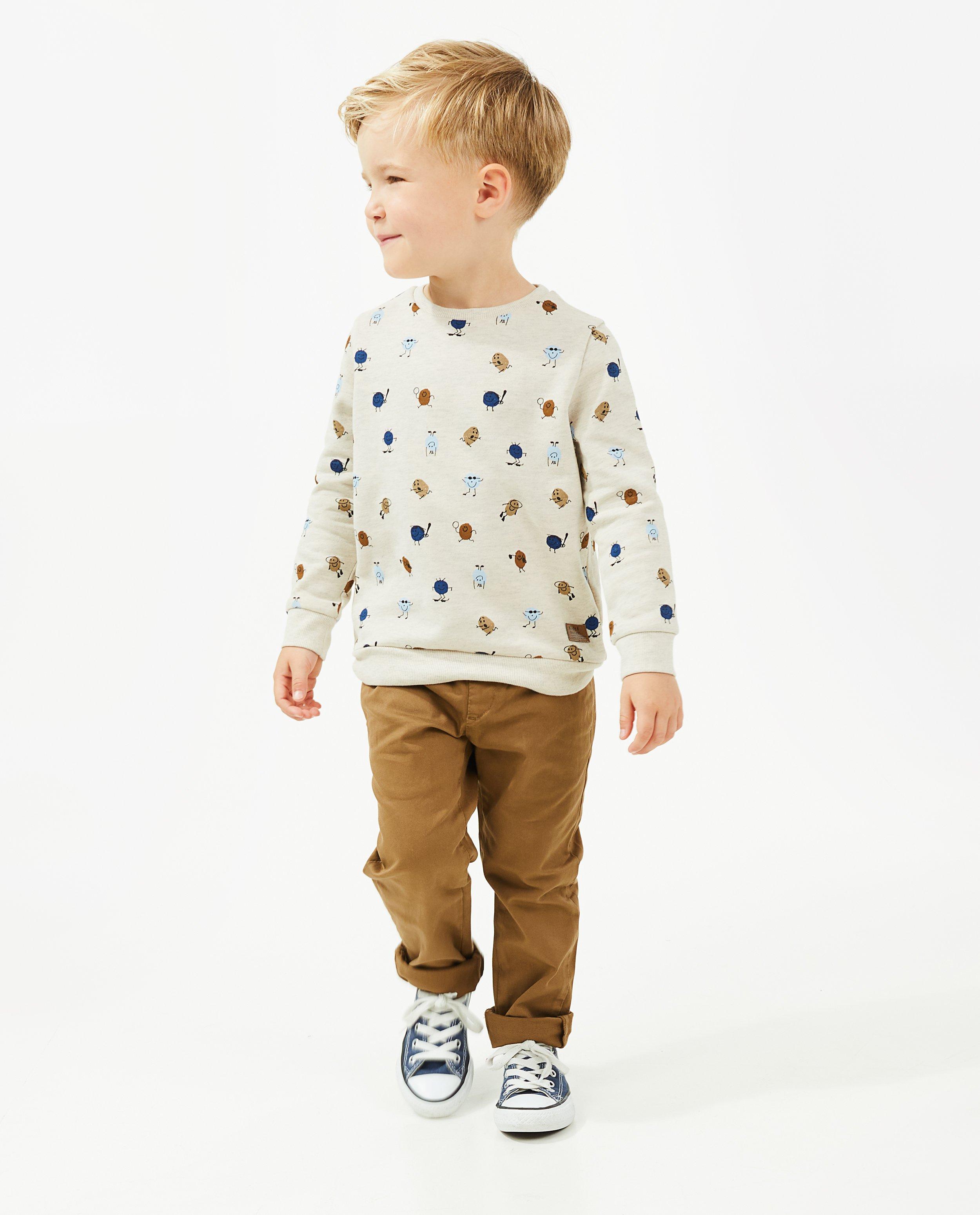 Sweat beige à imprimé - null - Kidz Nation