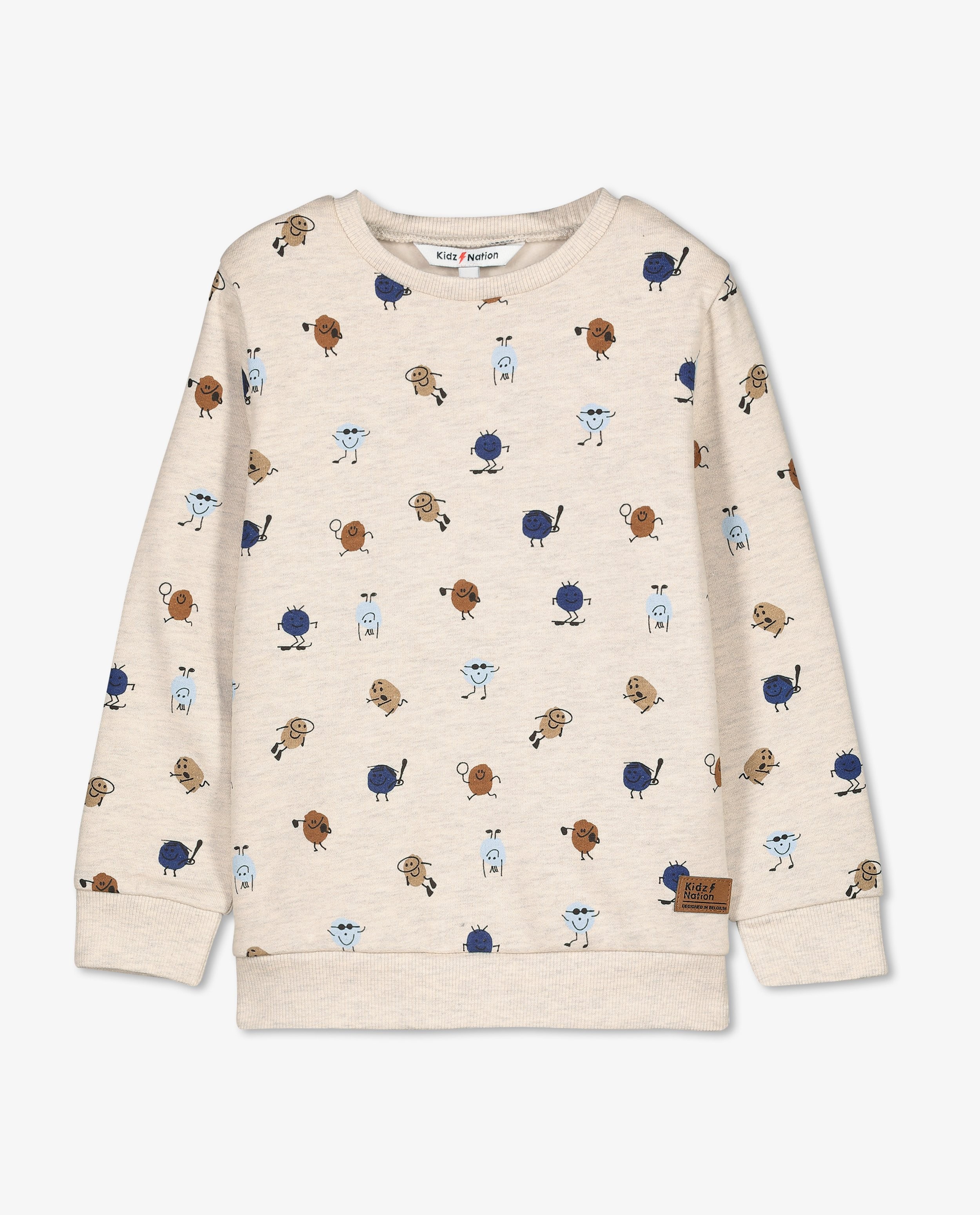 Sweaters - Beige sweater met print