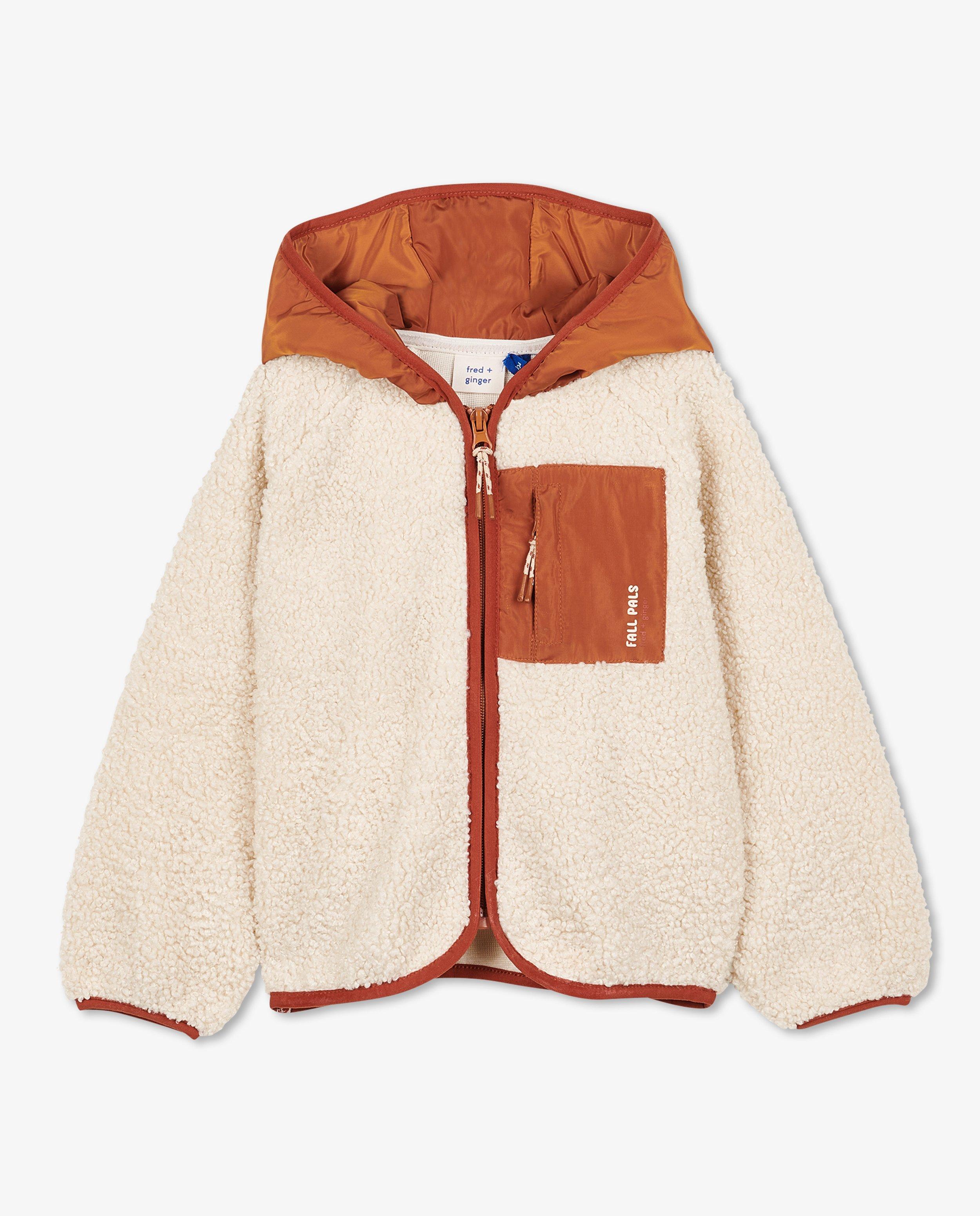 Cardigan - Ecru vestje van teddy