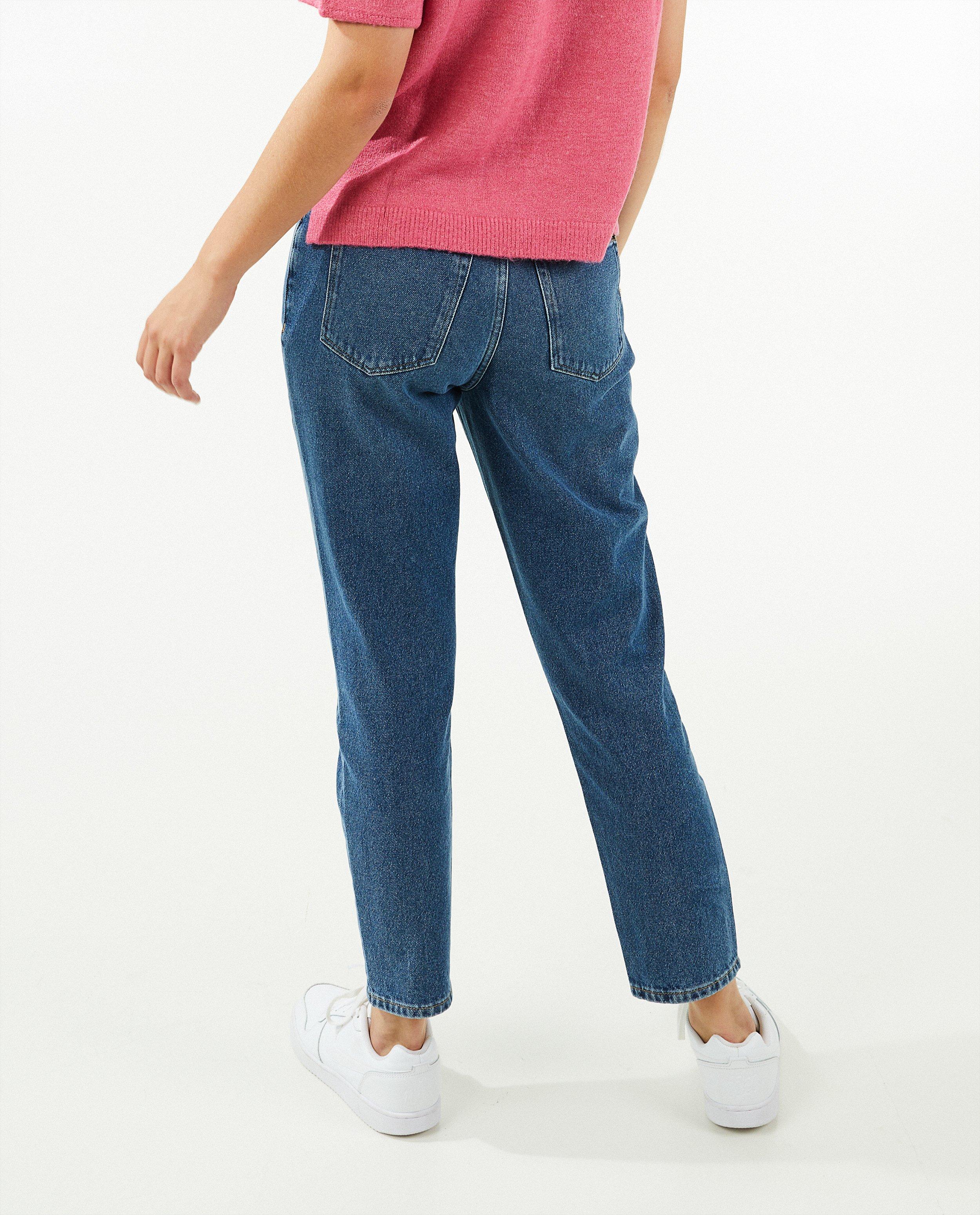 Jeans - Blauwe jeans, mom fit