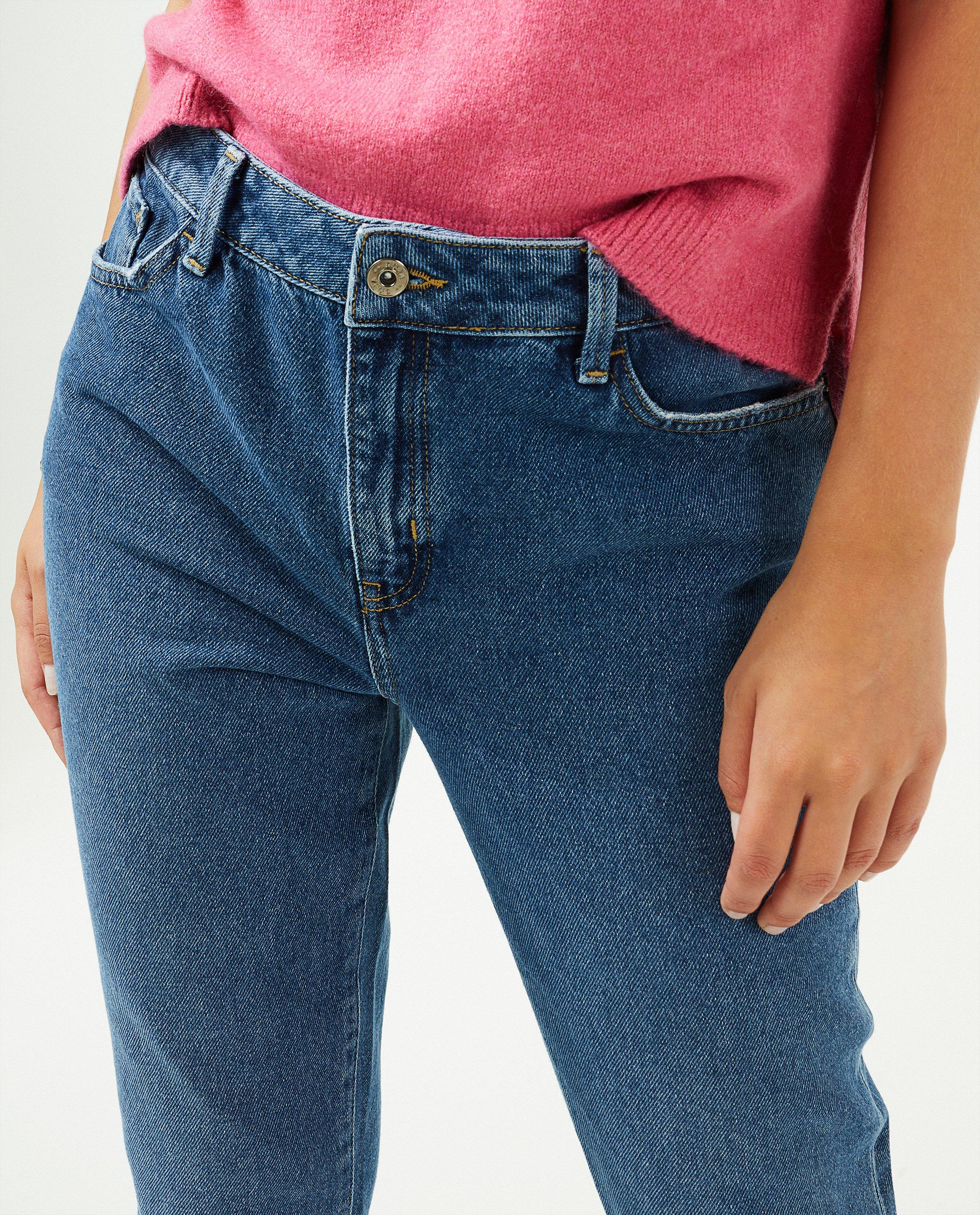 Jeans - Blauwe jeans, mom fit