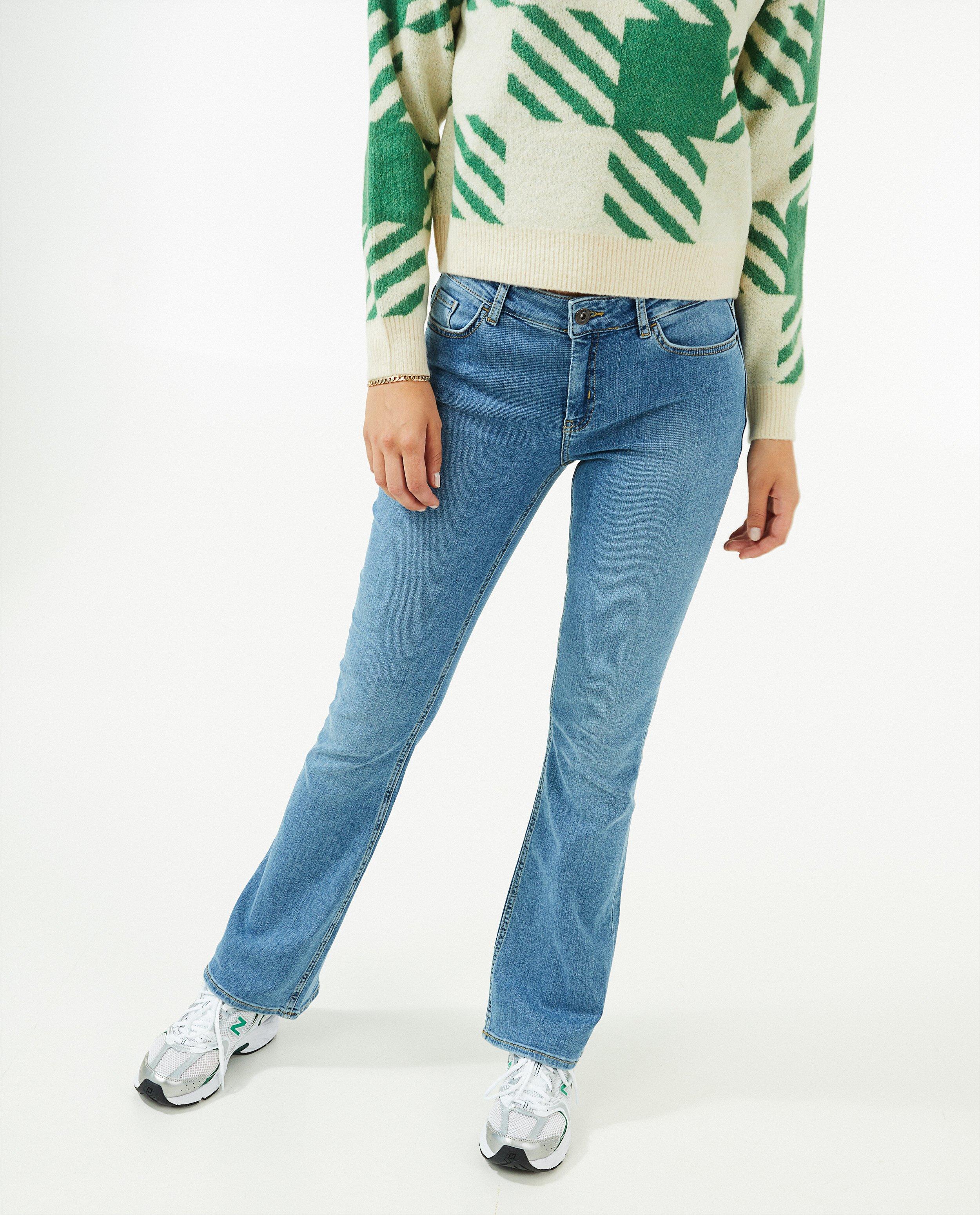 Jeans - Blauwe jeans, bootcut fit