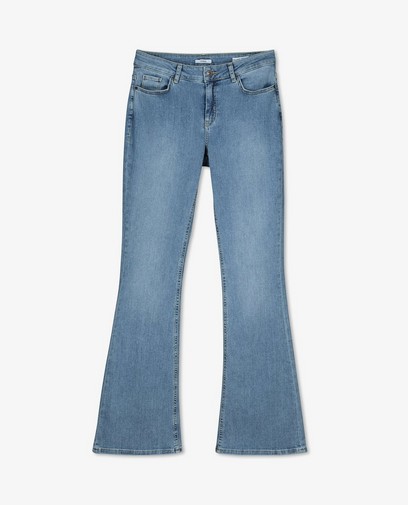 Blauwe jeans, bootcut fit
