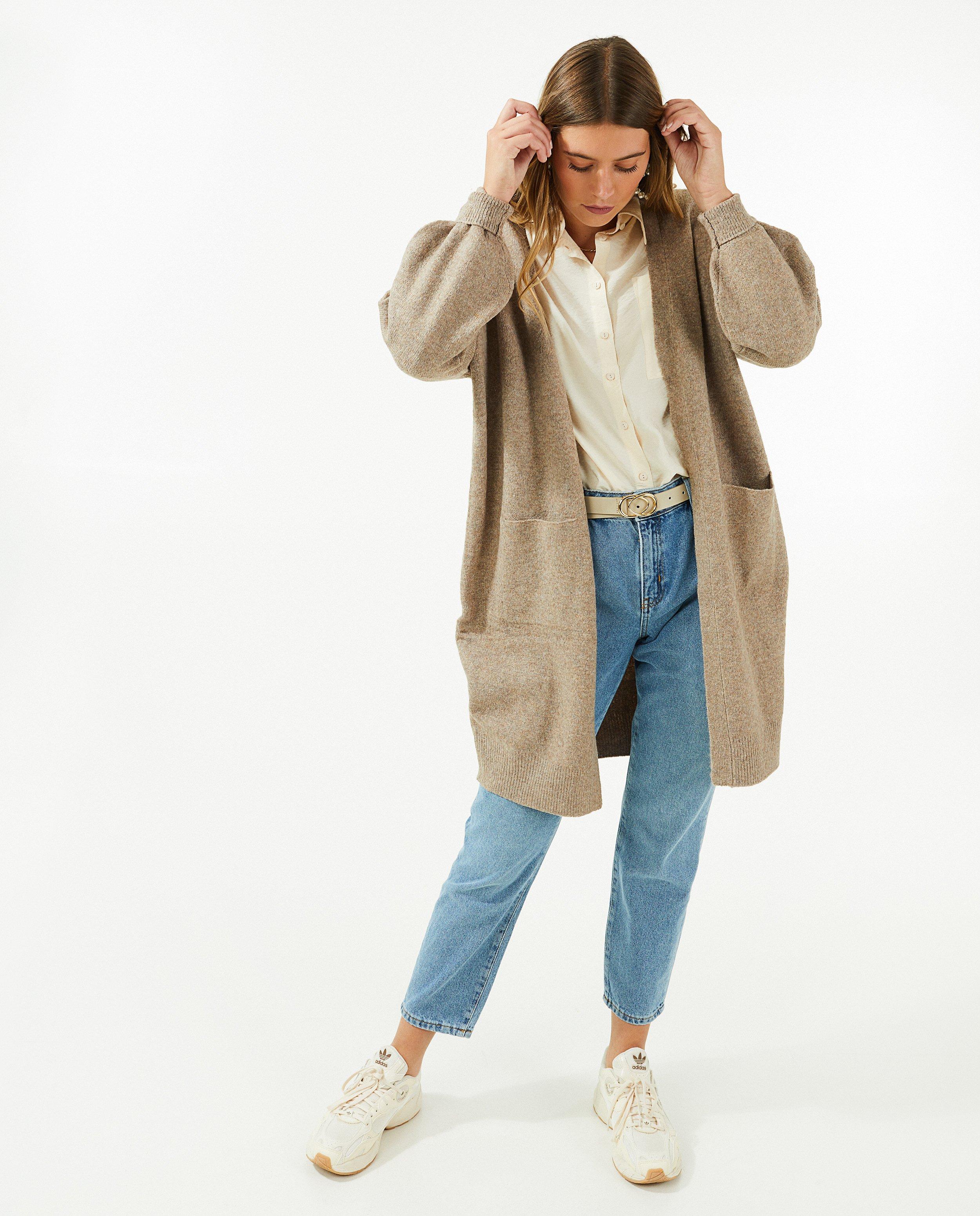 Blauwe jeans, mom fit - null - Sora