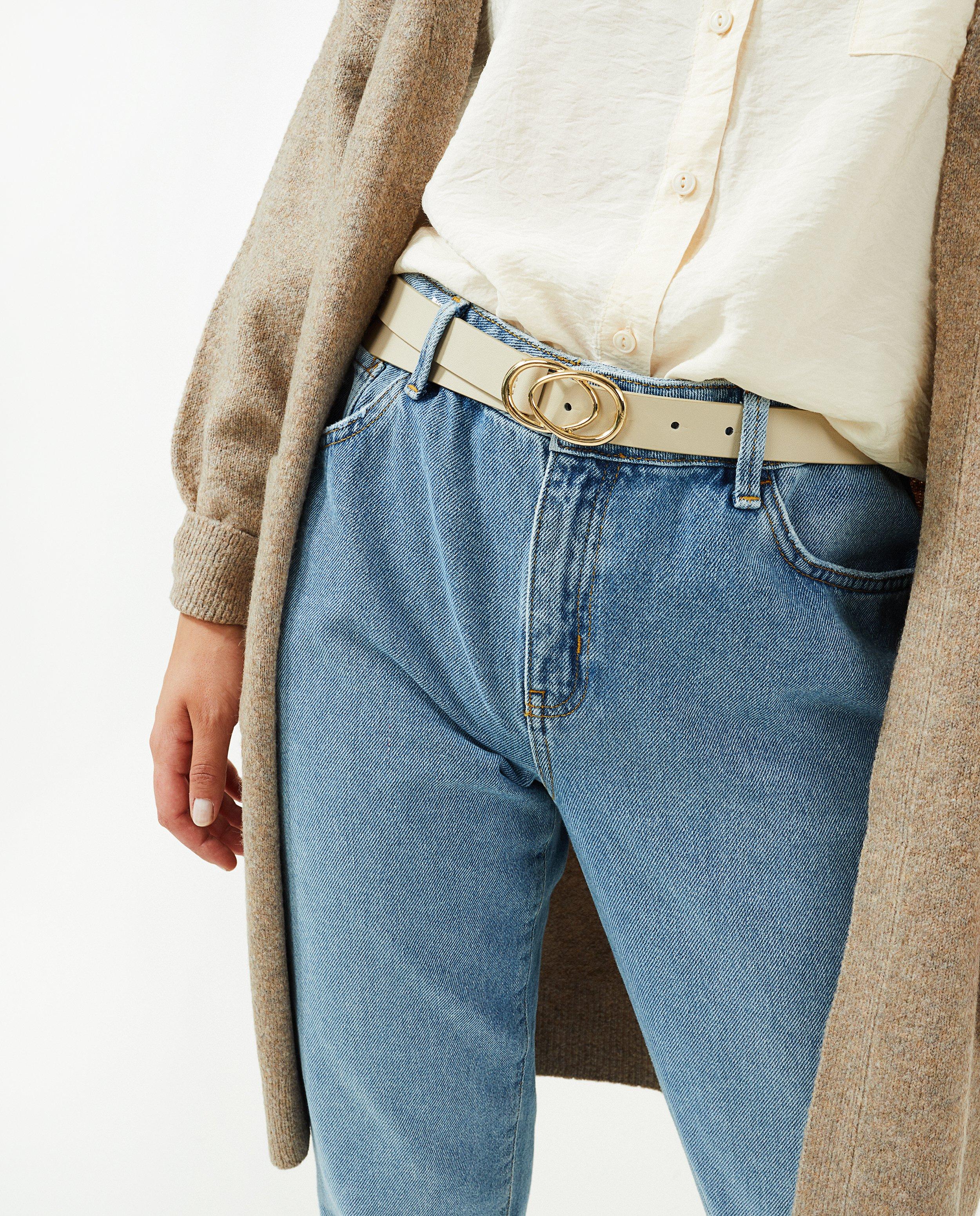 Jeans - Blauwe jeans, mom fit