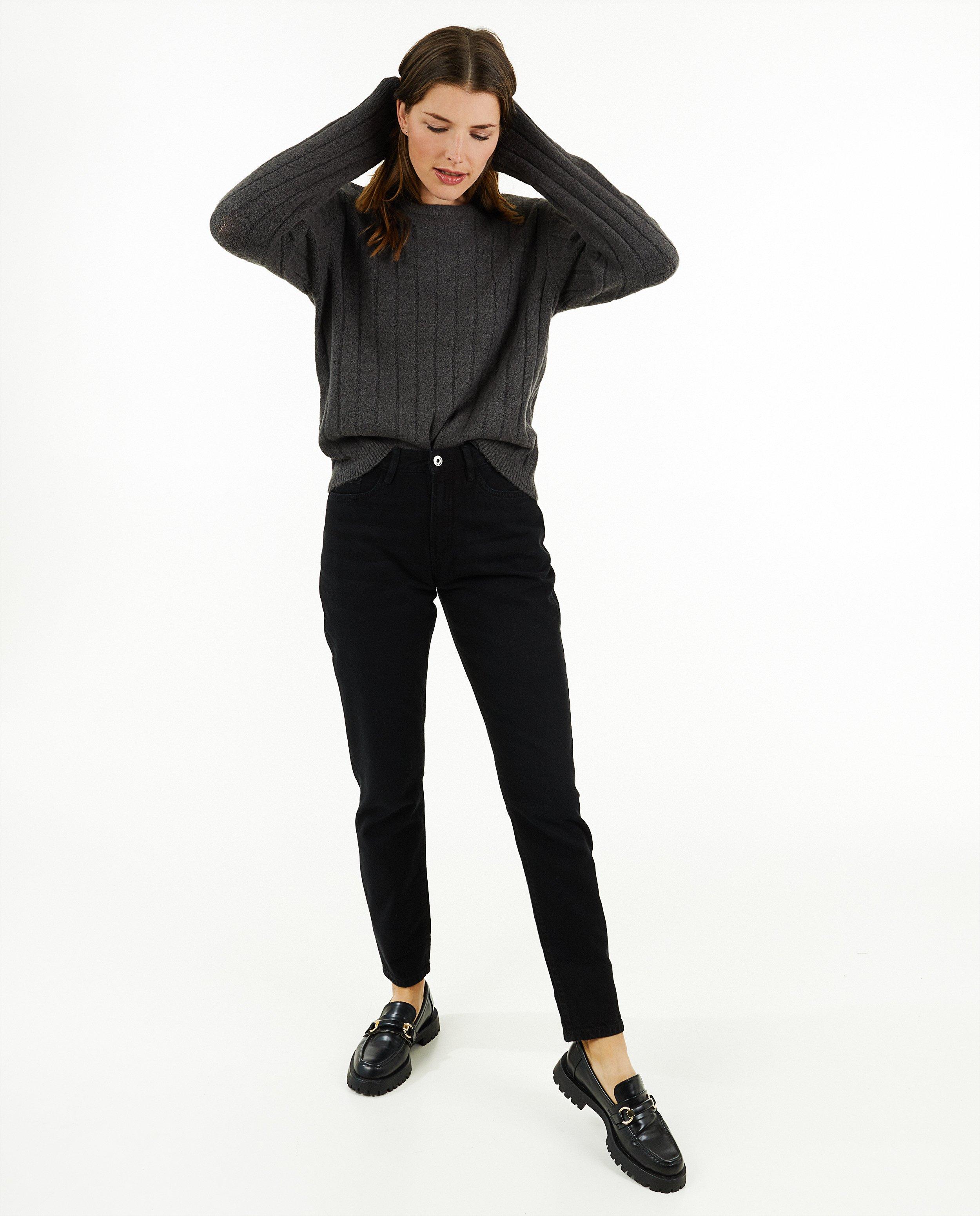 Zwarte jeans, mom fit - null - Sora