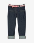 Jeans - Donkerblauwe jeans met riempje