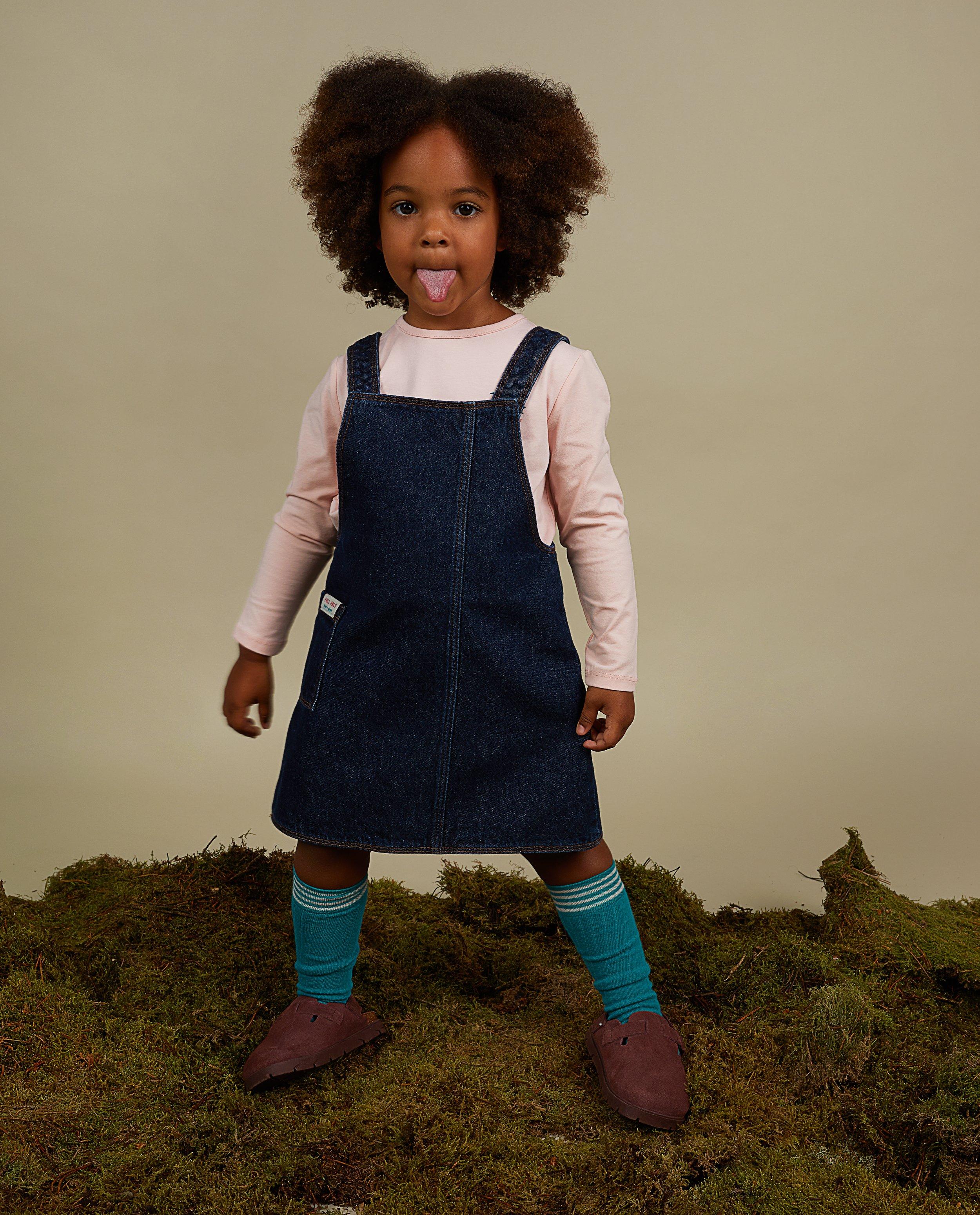 Robe salopette bleu sales