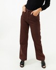 Pantalons - Pantalon brun foncé à jambes larges