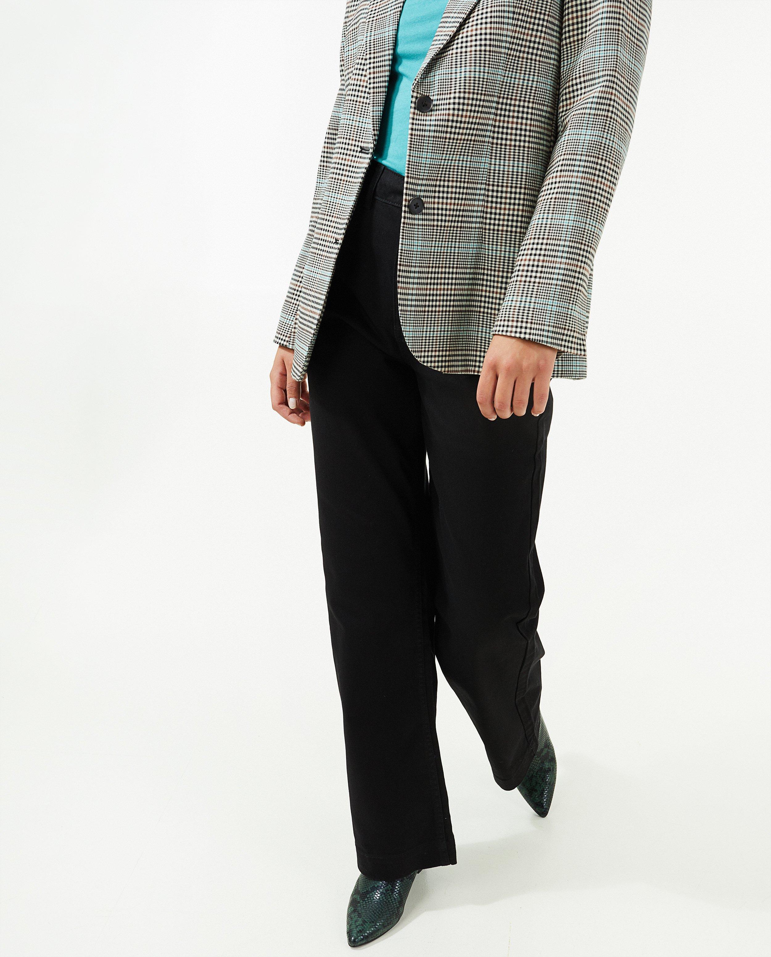 Donkerbruine wide leg broek - null - Sora