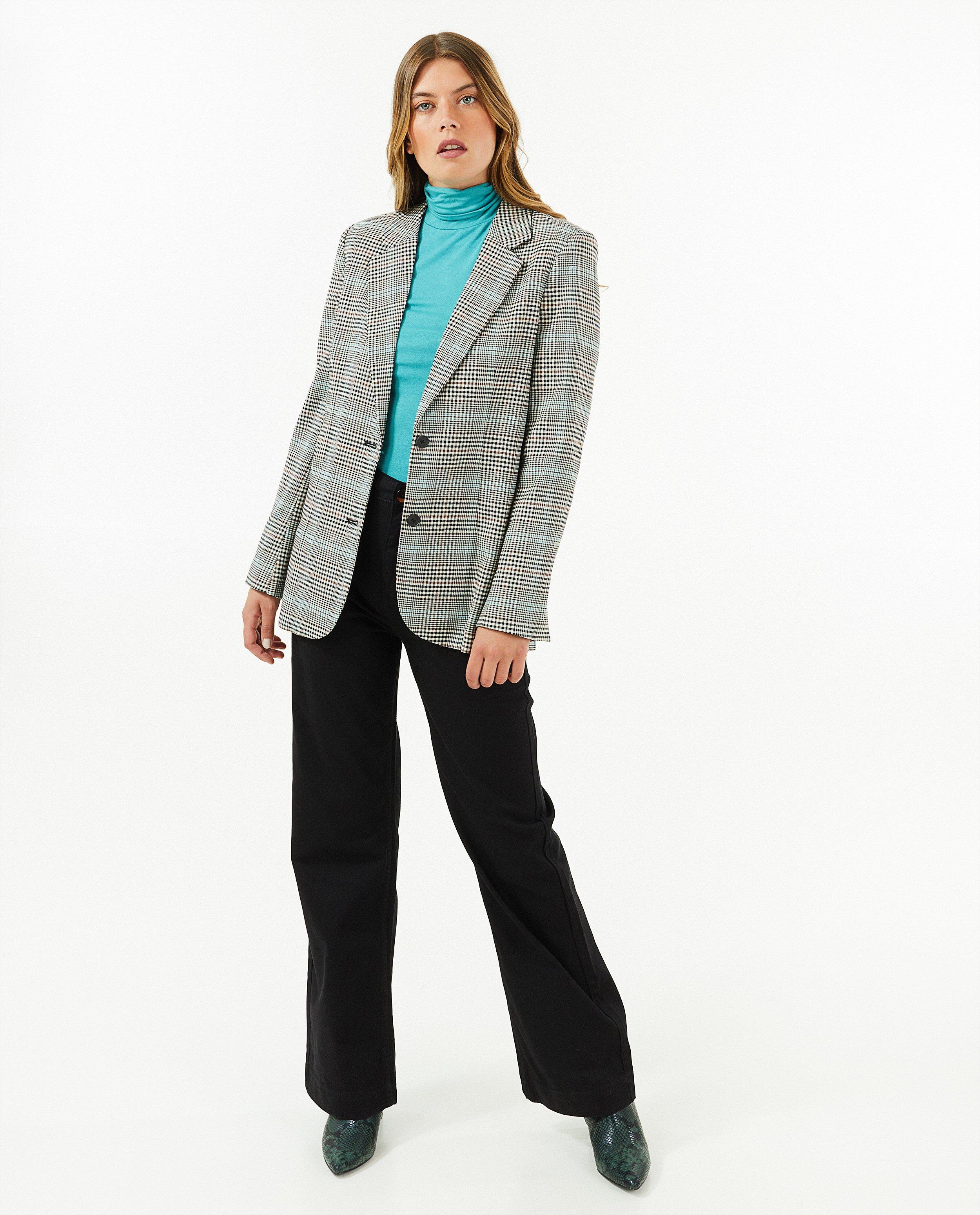 Broeken - Donkerbruine wide leg broek