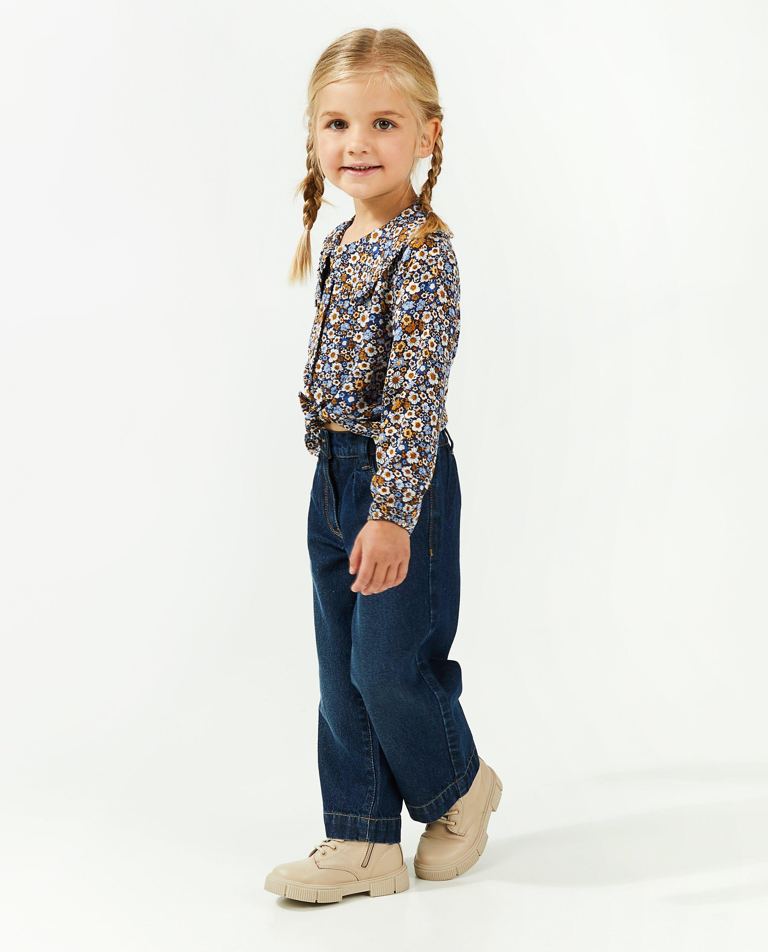 Jupe-culotte bleu foncé, 2-7 ans - null - Milla Star