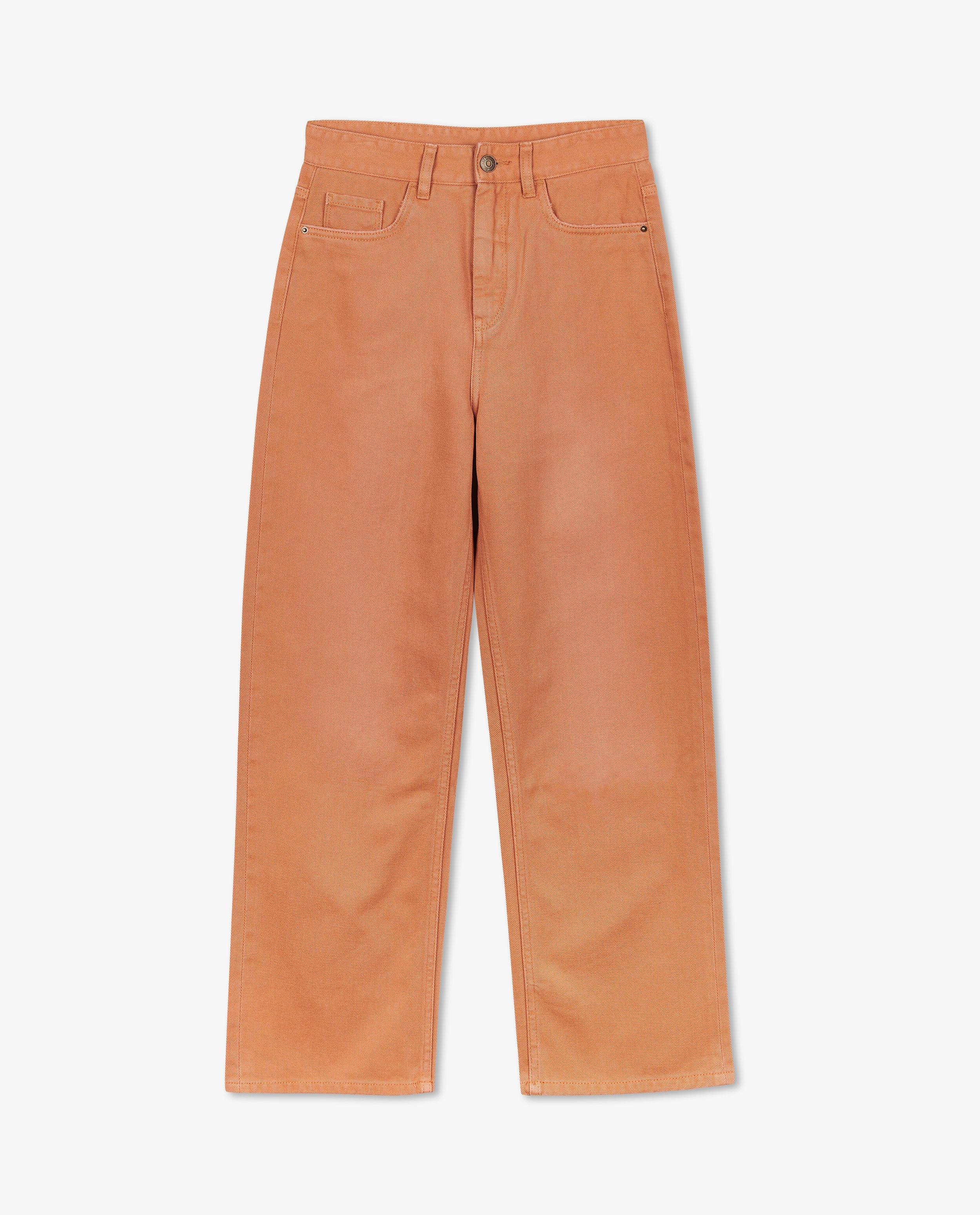 Jeans - Bruine broek, straight fit