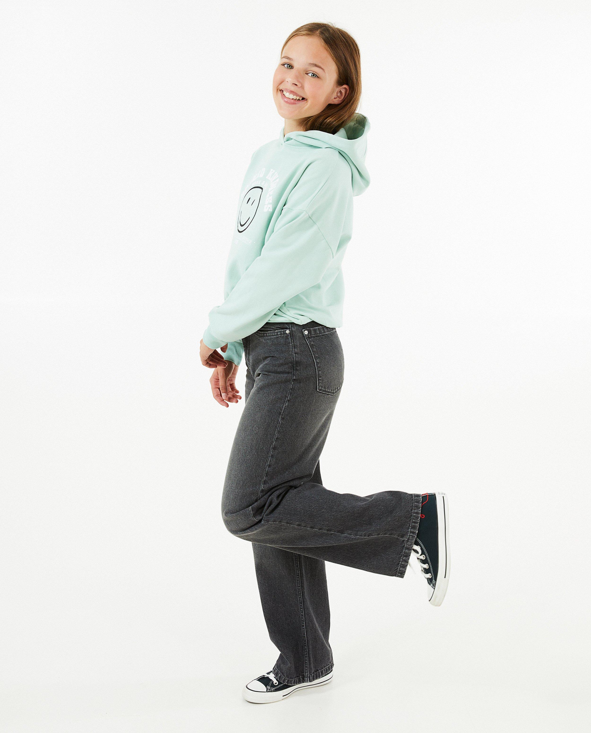Donkergrijze jeans met flared fit - null - Groggy