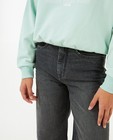 Jeans - Donkergrijze jeans met flared fit