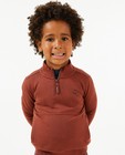 Oranjerode sweater met rits - null - Samson