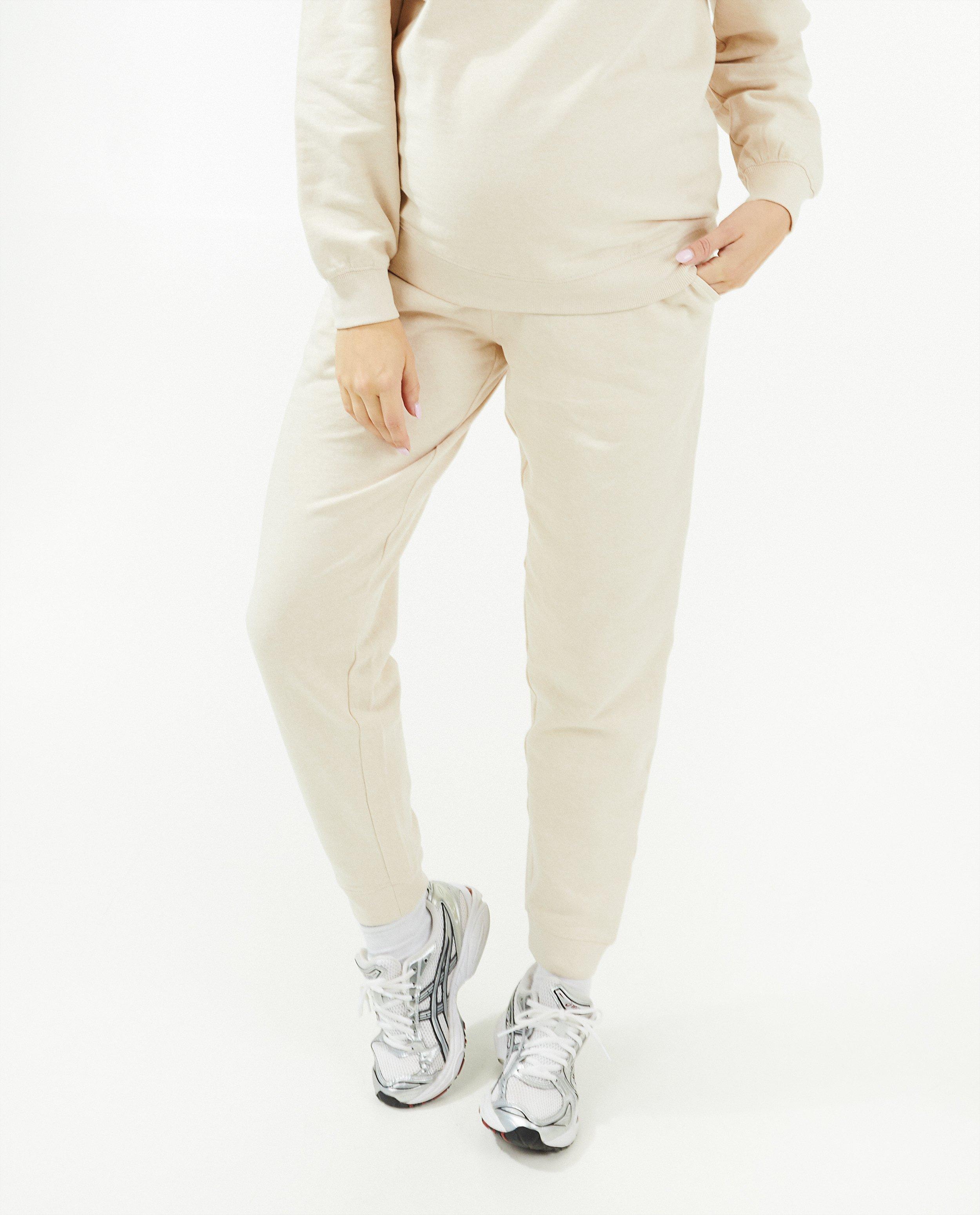 Broeken - Beige joggingbroek, zwangerschap