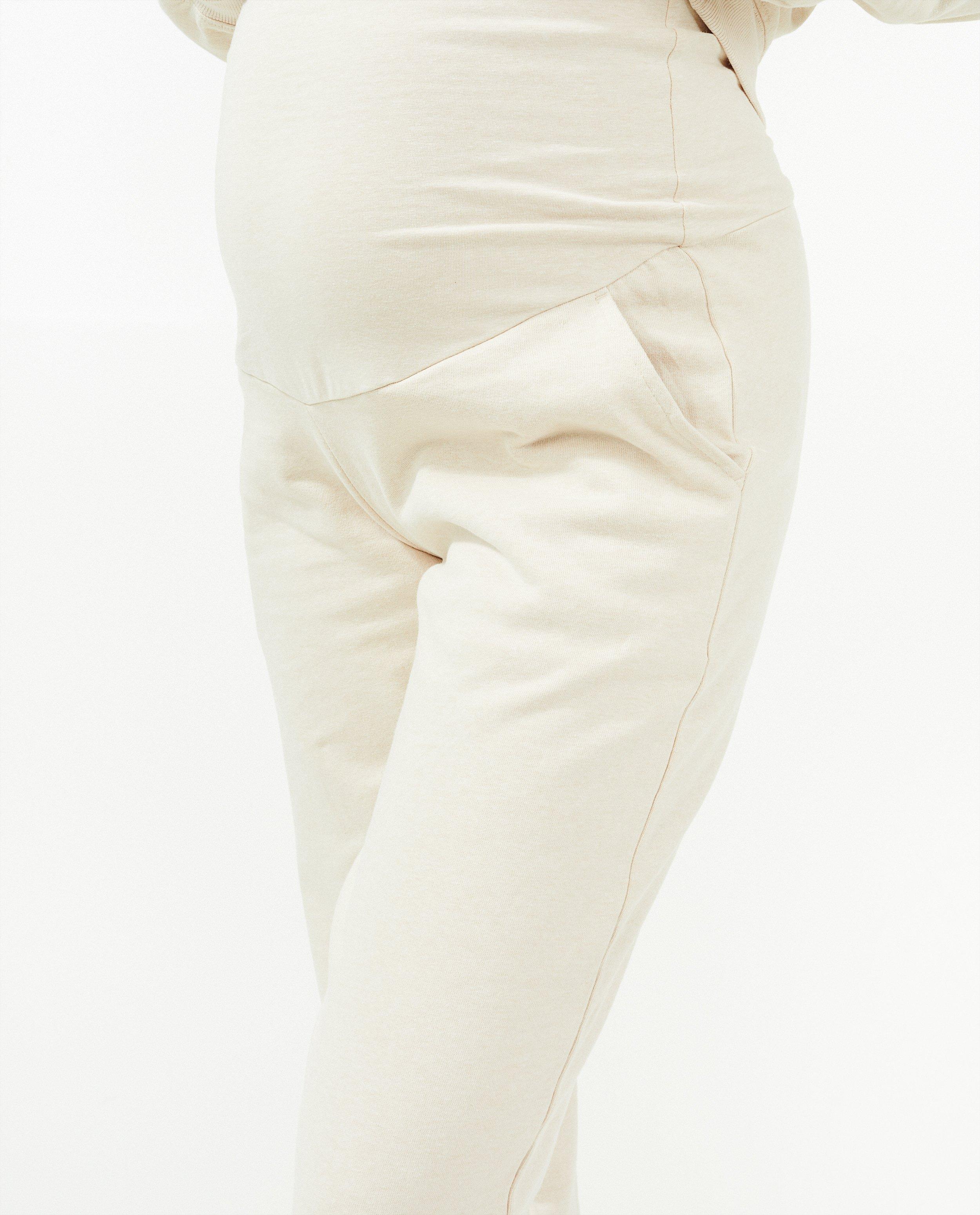 Broeken - Beige joggingbroek, zwangerschap