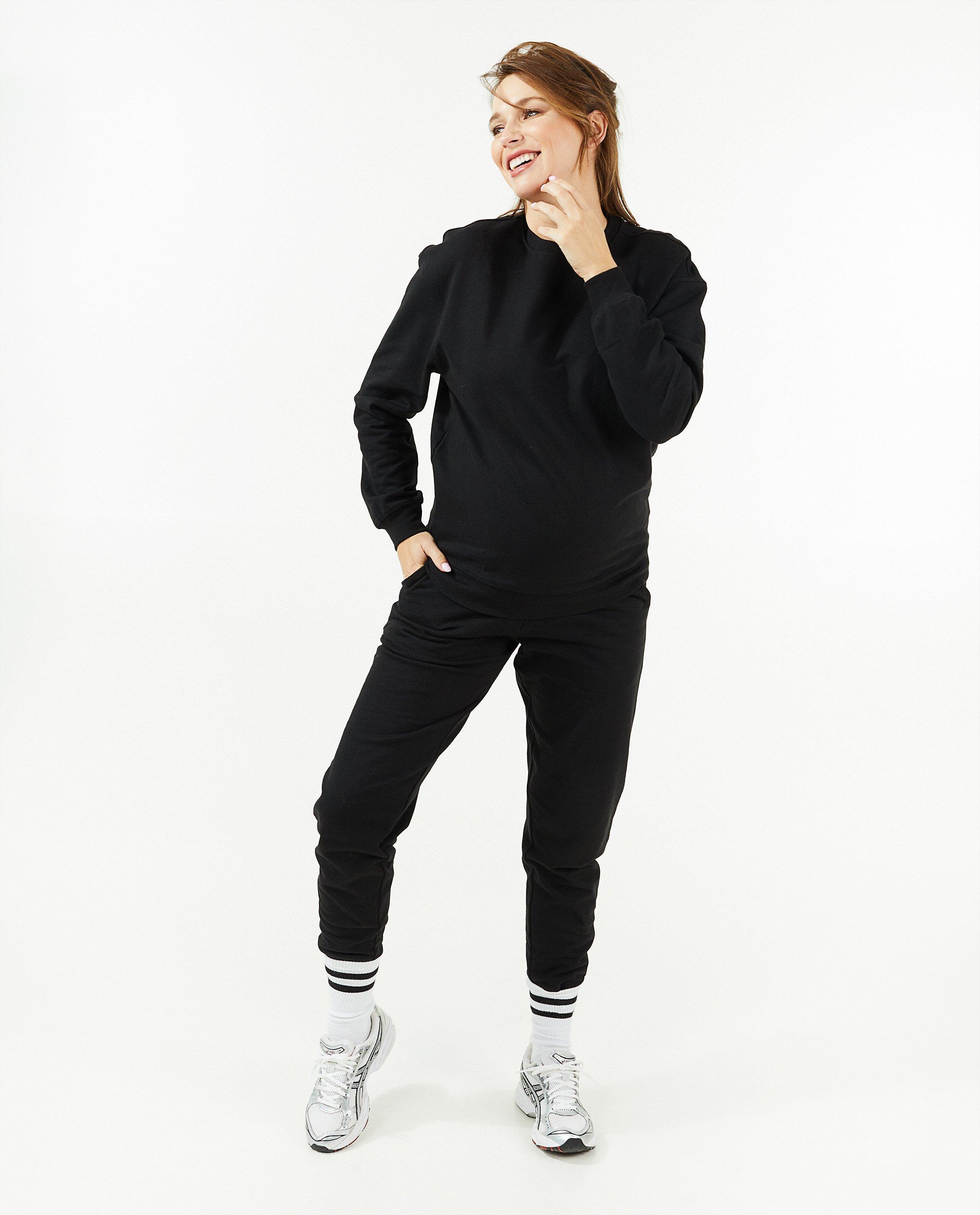 Oranjerode joggingbroek, zwangerschap - null - Atelier Maman