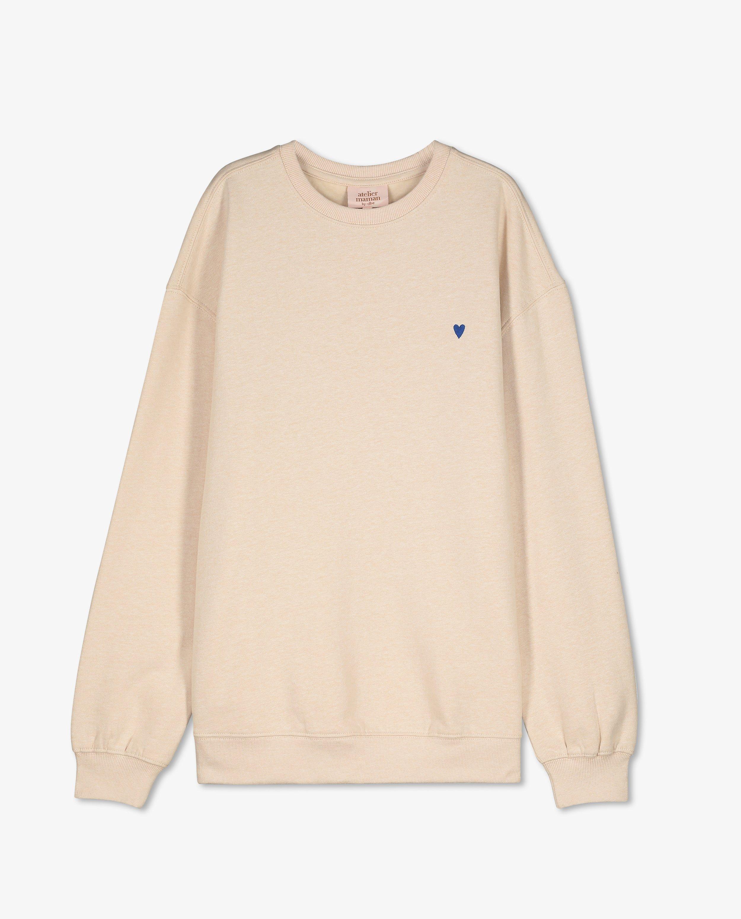 Sweaters - Zwangerschapssweater met geborduurd hartje