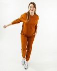 Bruine sweater met geborduurd hartje - null - Atelier Maman