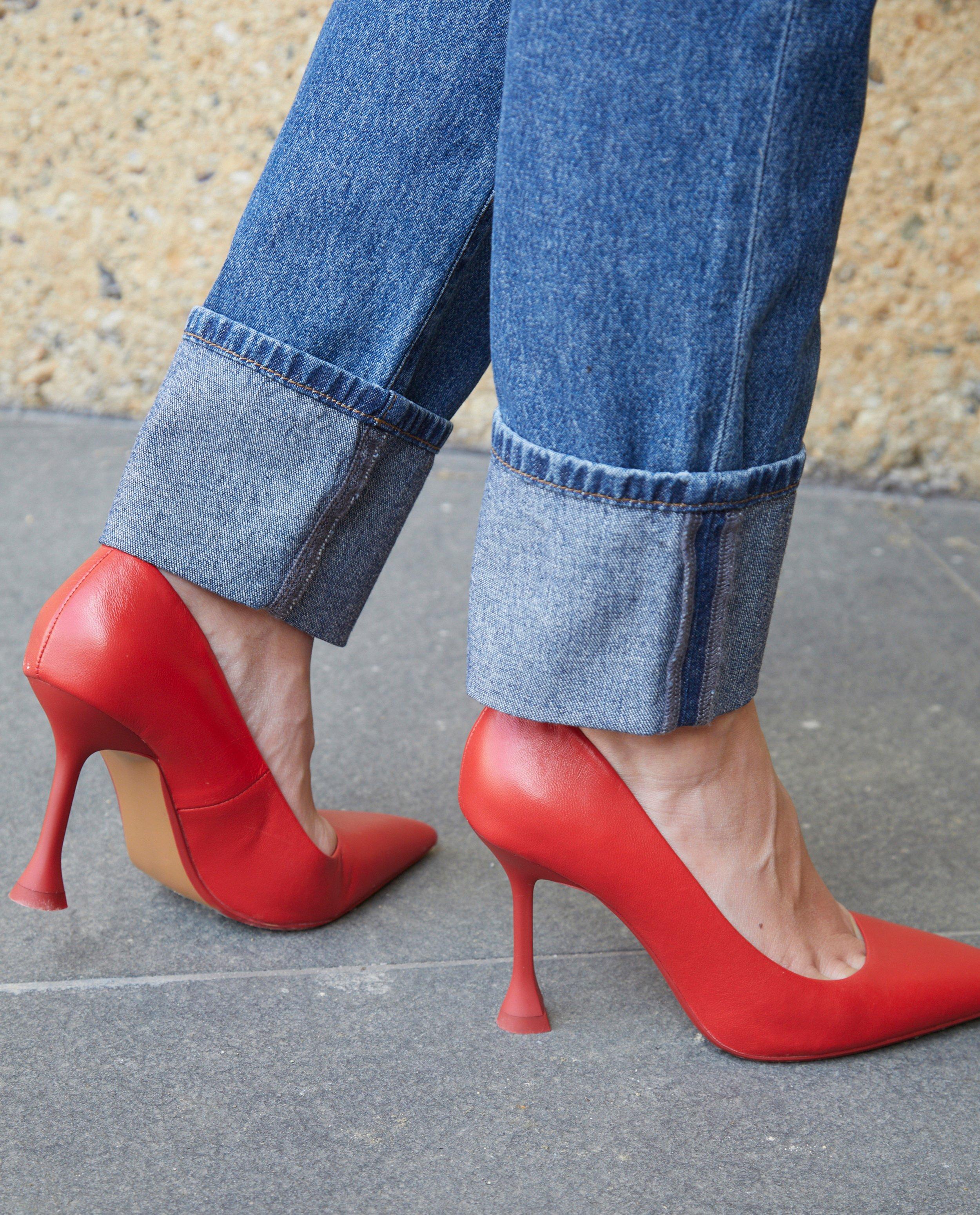 Jeans - Jeans 70’s straight high rise bleu