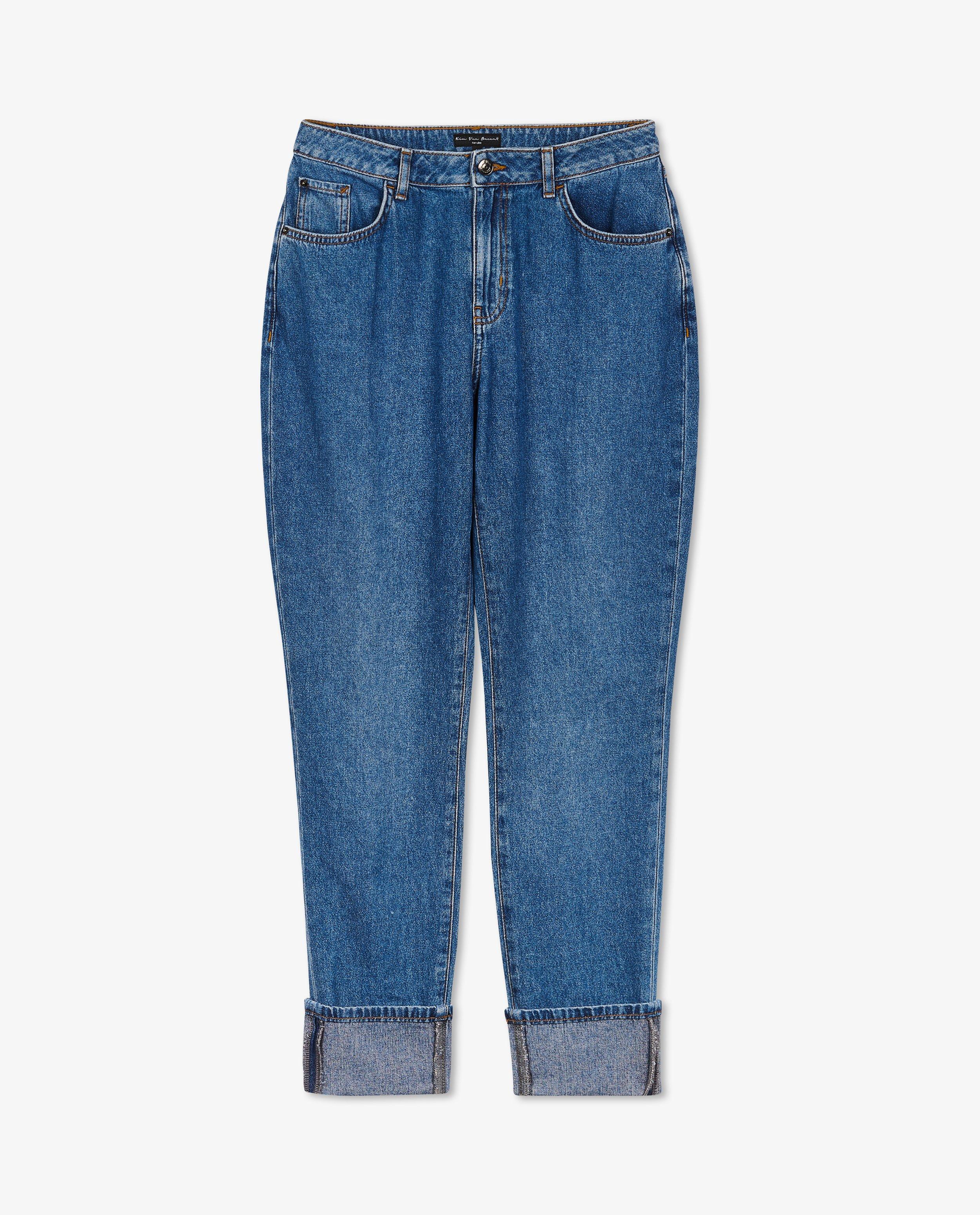 Jeans - Jeans 70’s straight high rise bleu