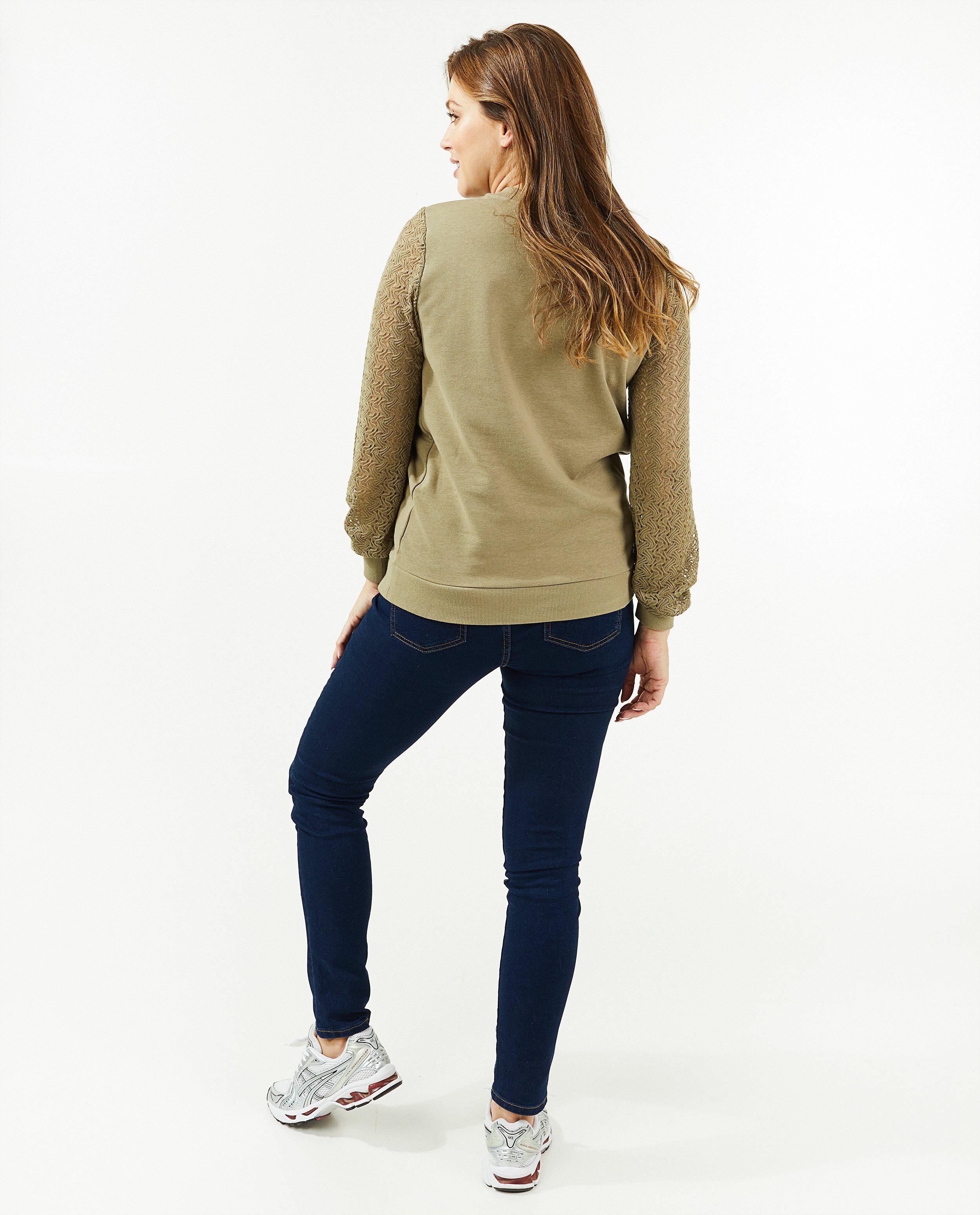 Sweaters - Zwangerschapssweater met kanten mouwen
