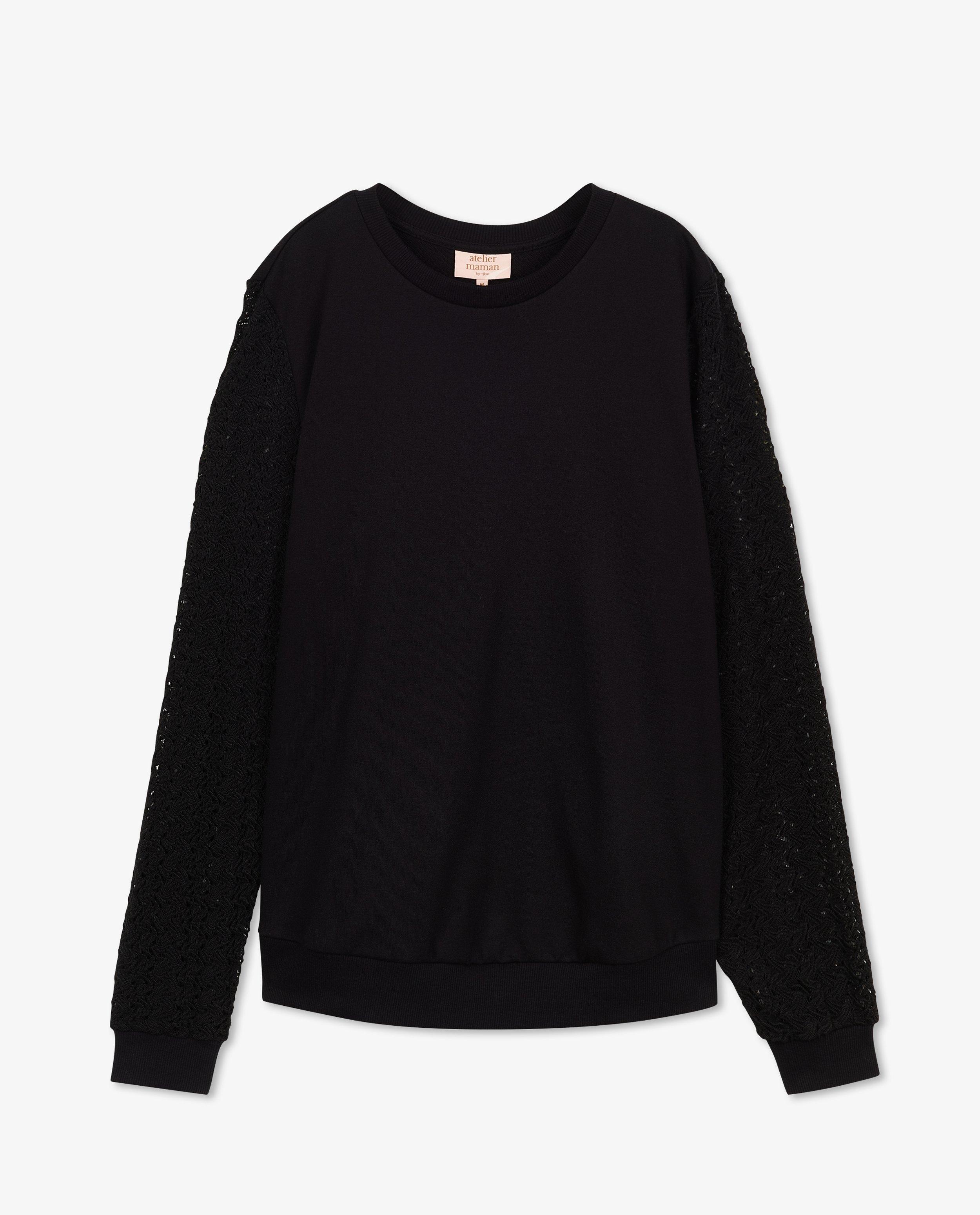 Sweaters - Zwangerschapssweater met kanten mouwen