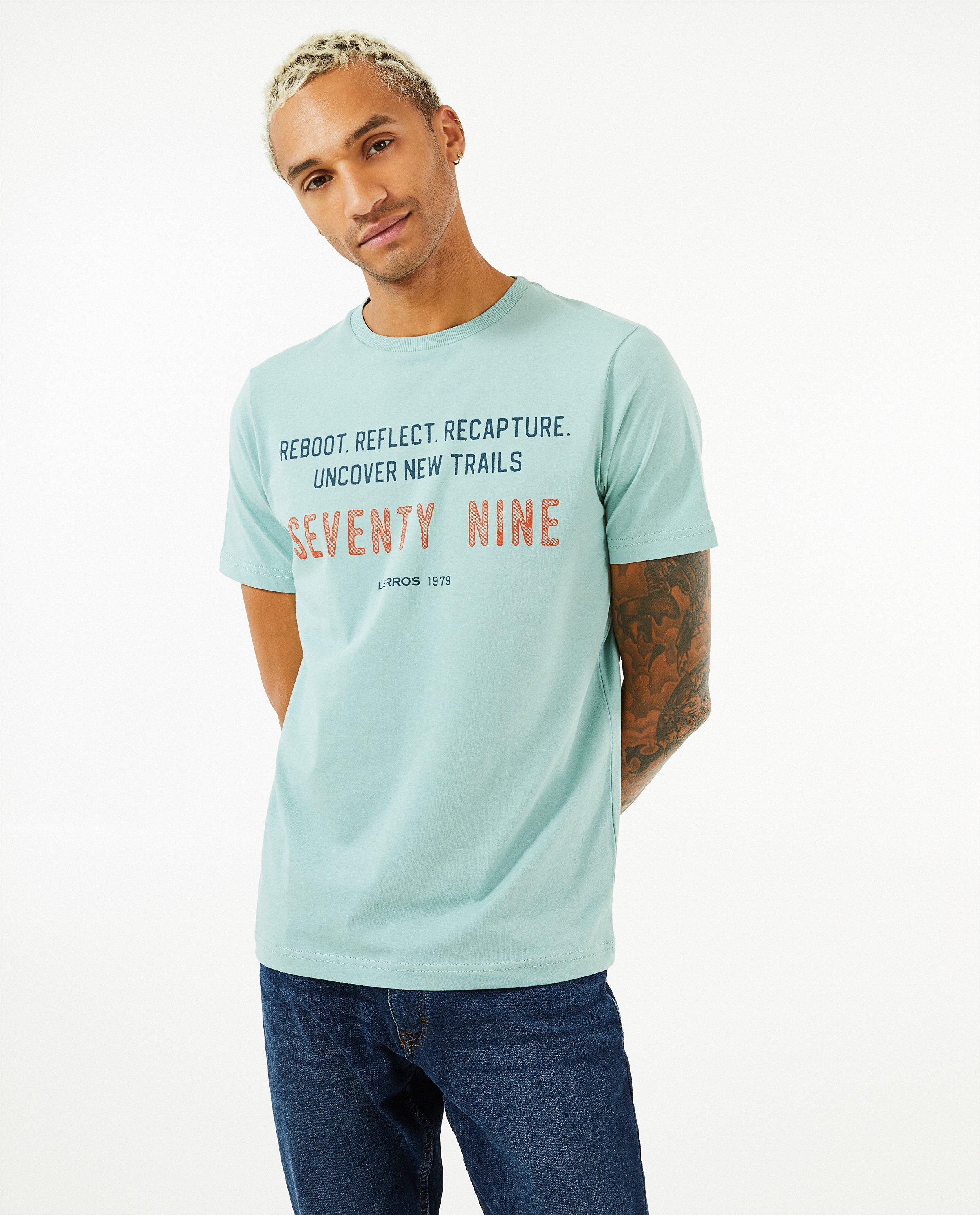 T-shirts - T-shirt vert à inscription