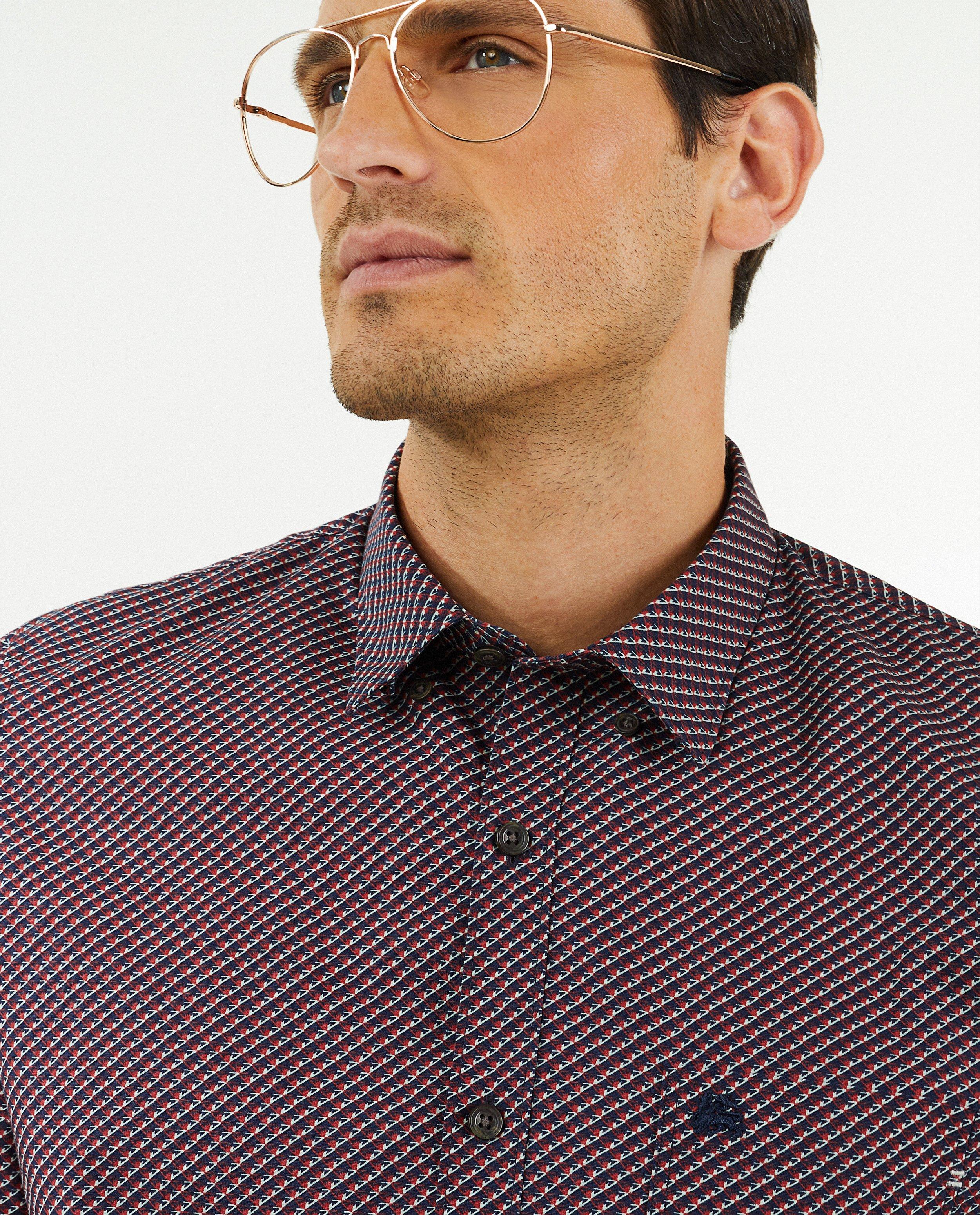 Chemises - Chemise bleue à imprimé