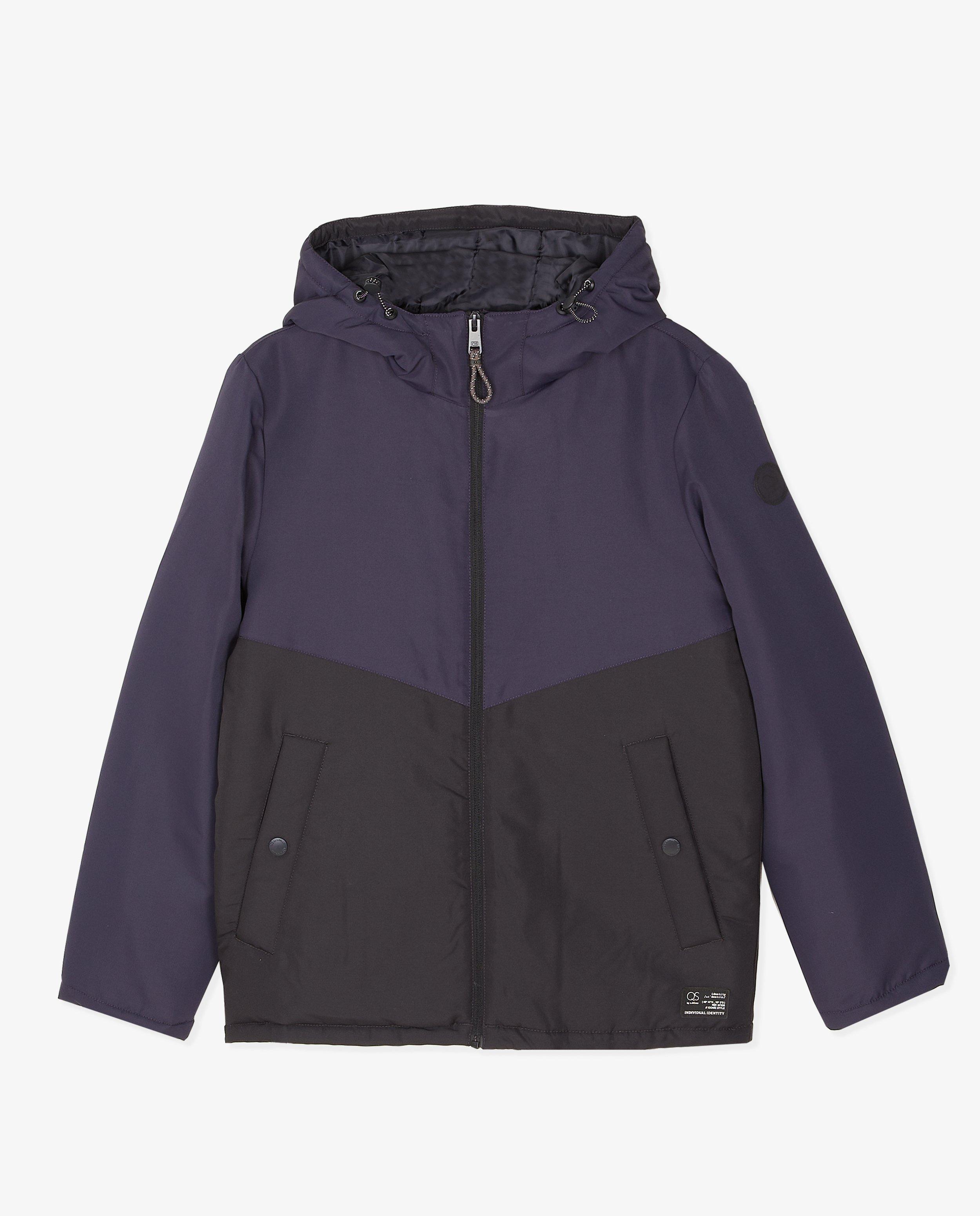 Zwart-blauwe winterjas - Product Detail - donkerblauw - afbeelding nummer 1