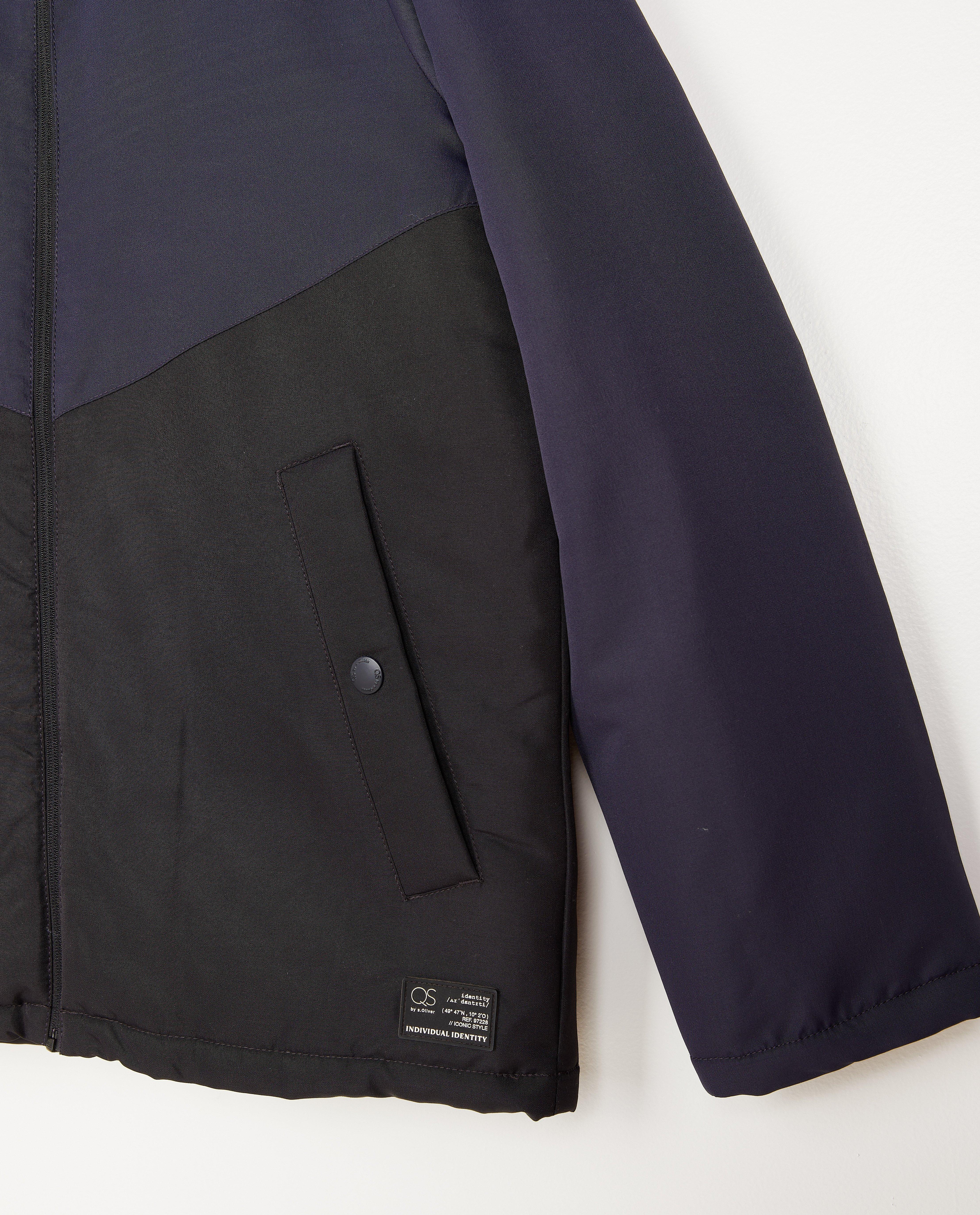 Zwart-blauwe winterjas - Product Detail - donkerblauw - afbeelding nummer 2