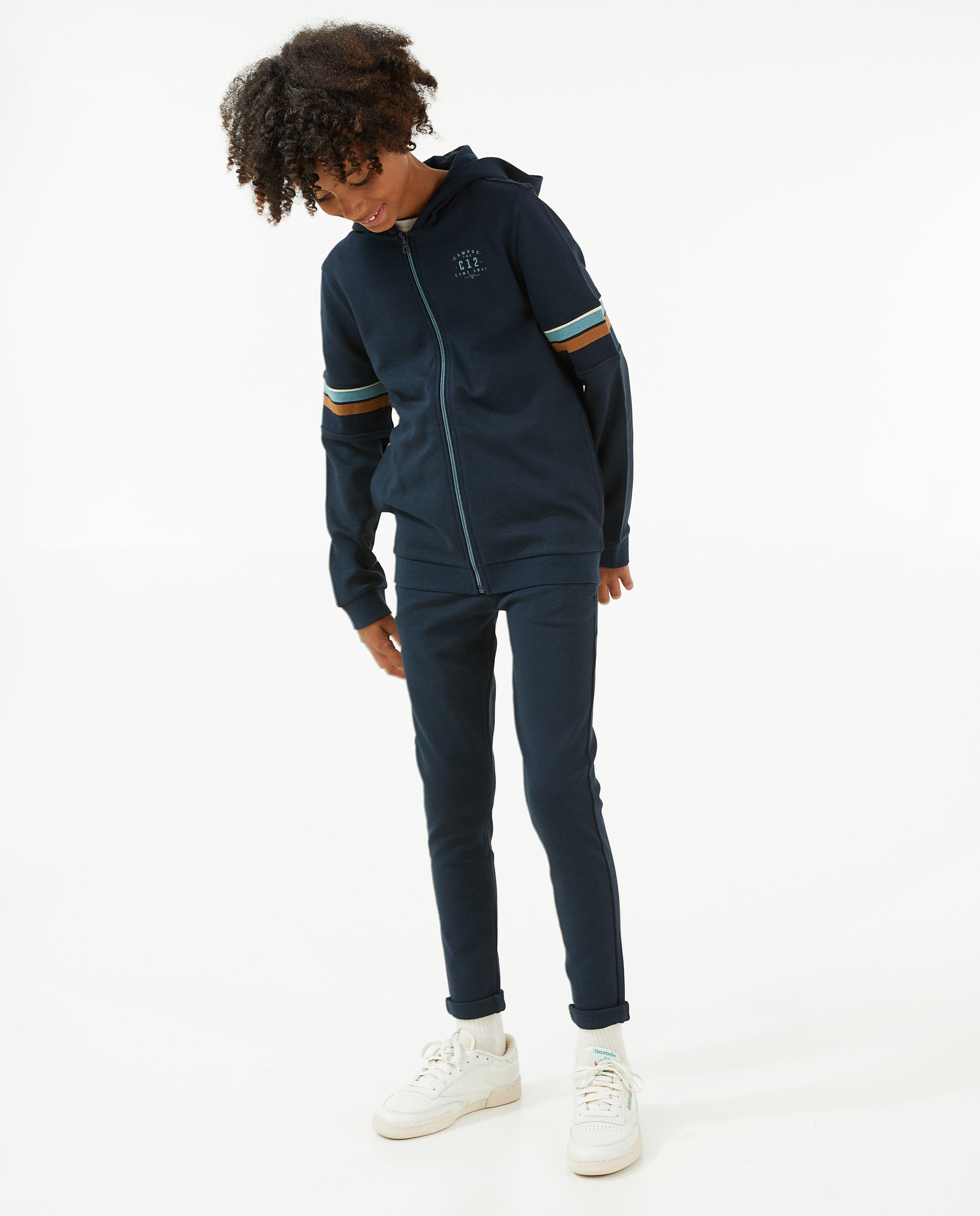 Donkerblauwe geklede joggingbroek - null - Campus 12