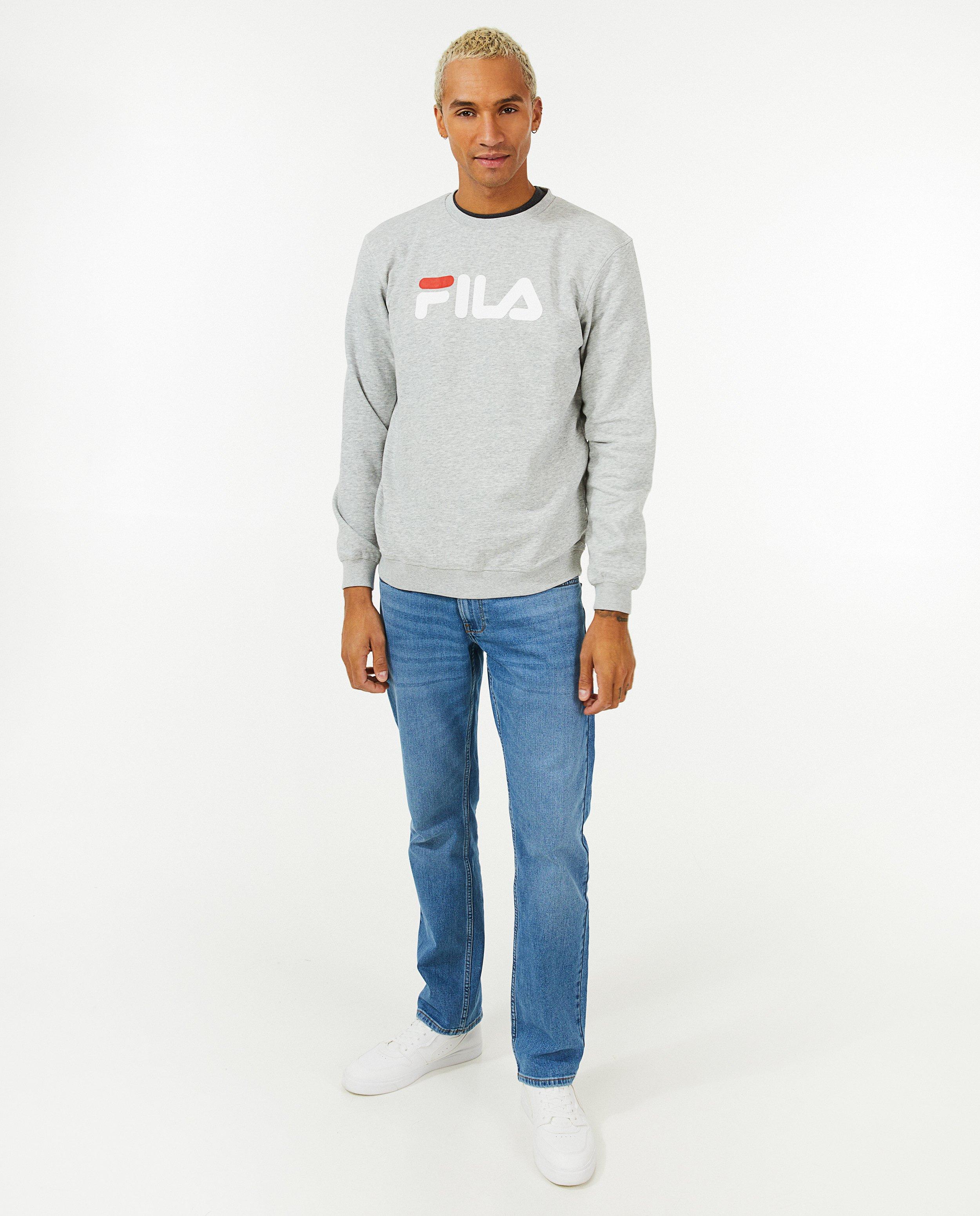 Grijze sweater met logo - null - Fila