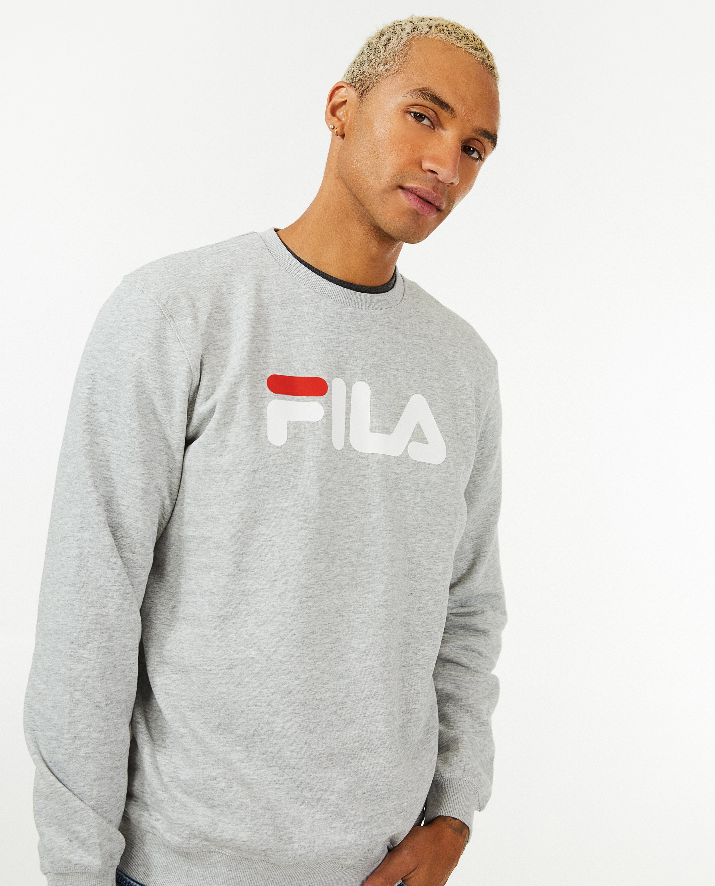 Eentonig Perth Blackborough Regelmatig Grijze sweater met logo Fila | JBC België België