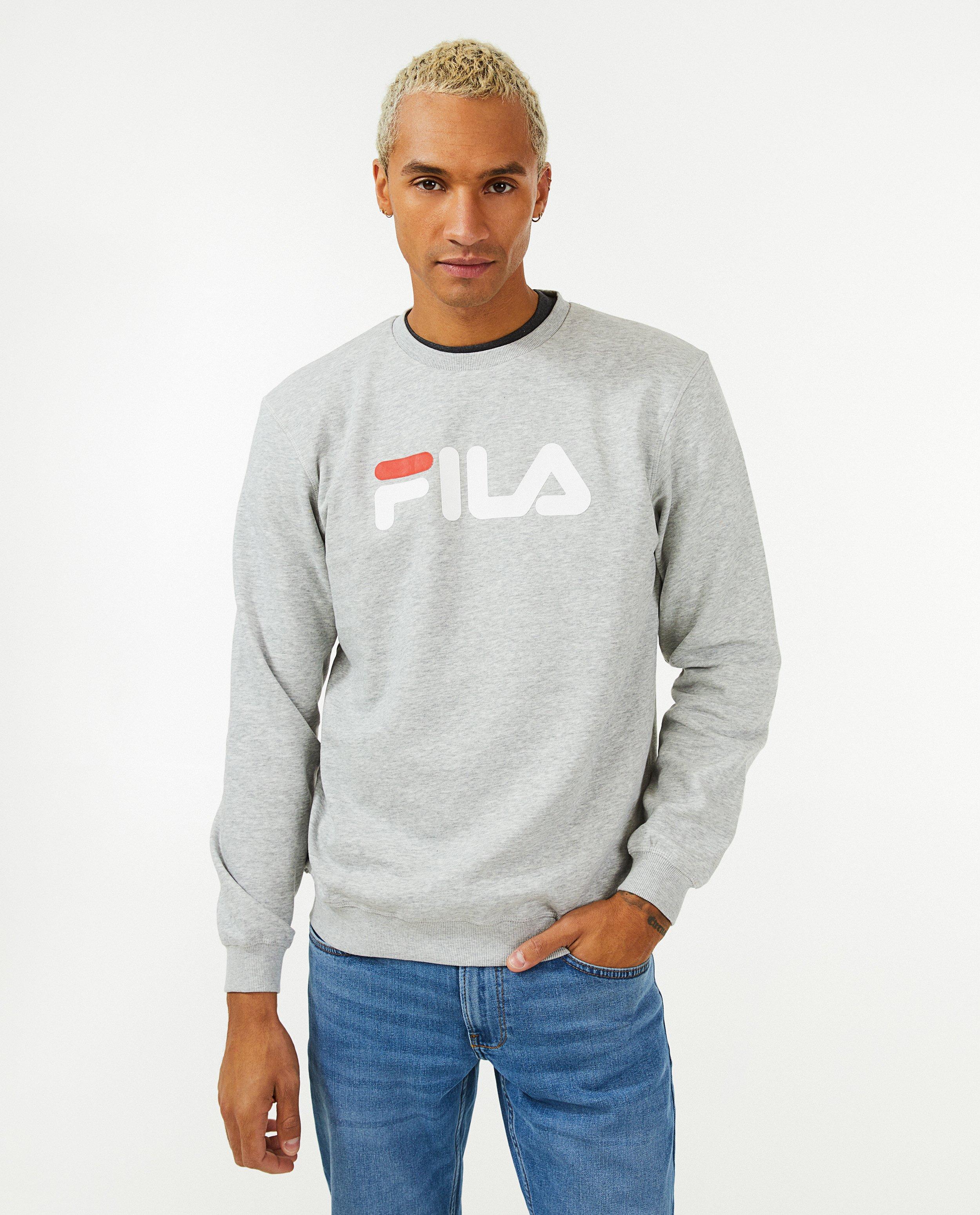 Sweaters - Grijze sweater met logo
