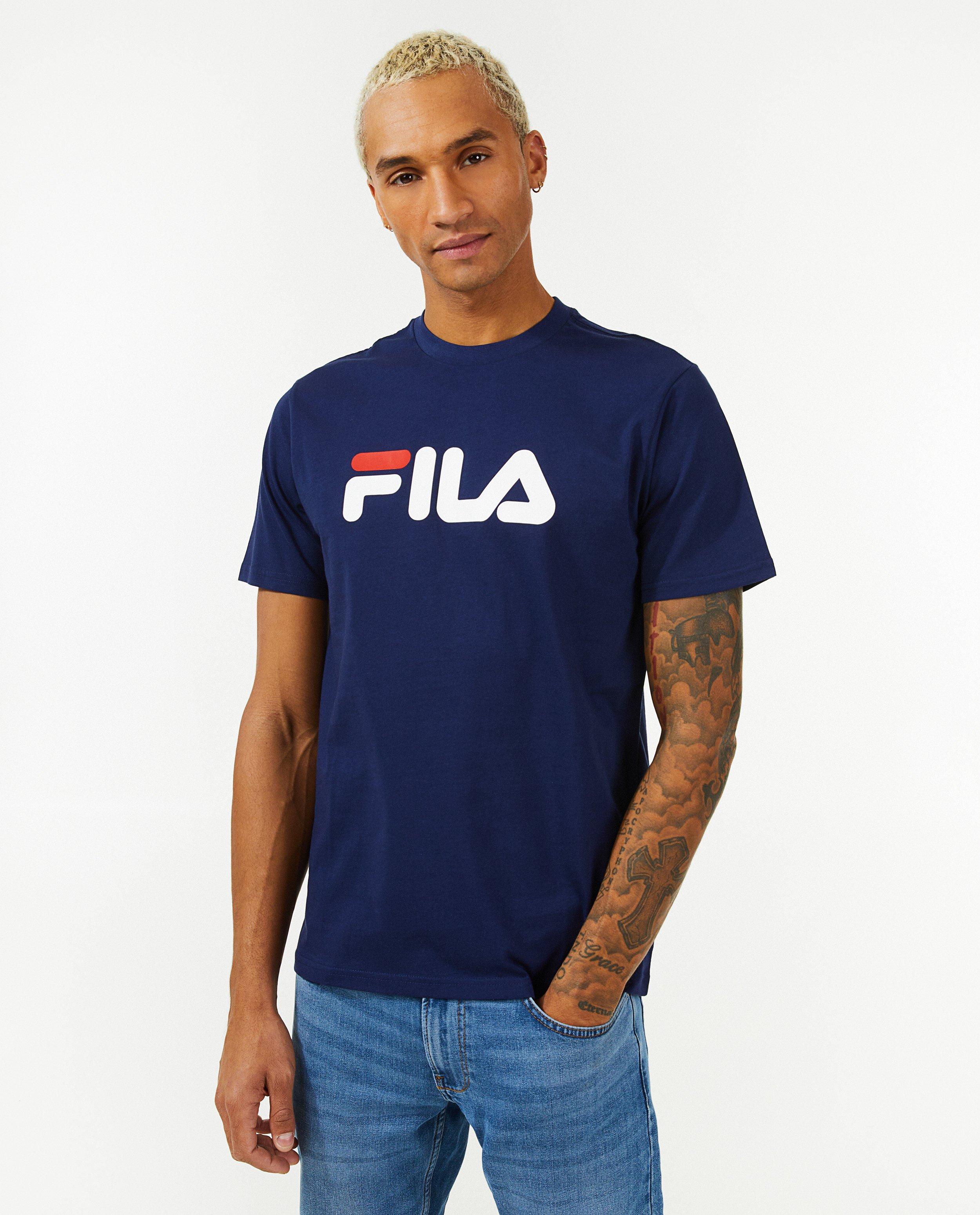 T-shirts - T-shirt bleu avec logo