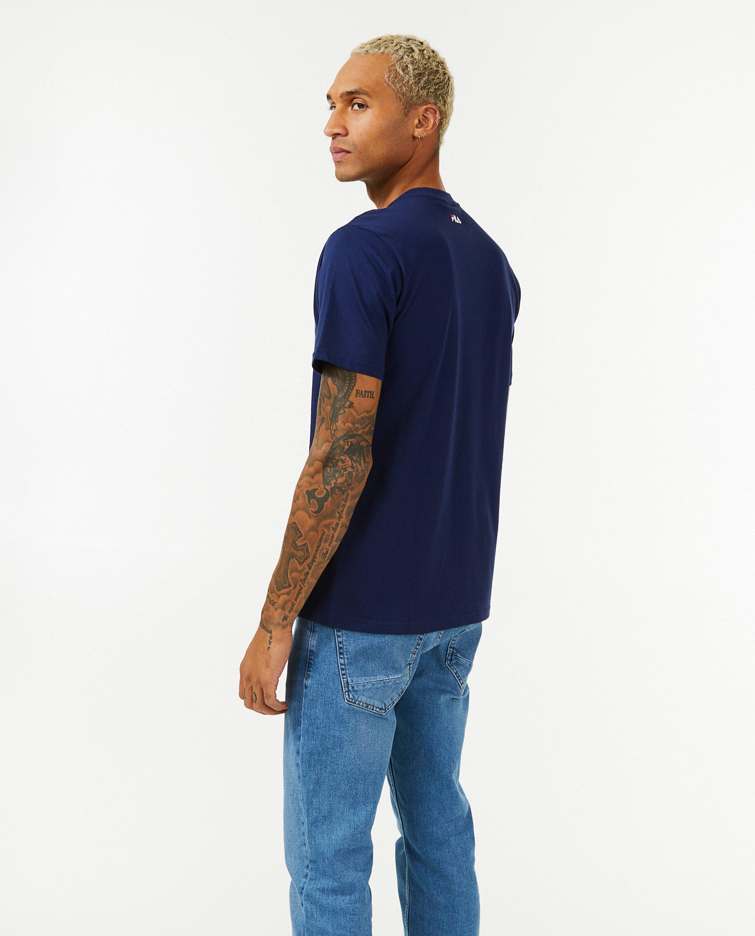 T-shirts - T-shirt bleu avec logo