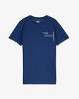T-shirts - Blauw T-shirt met rubberprint