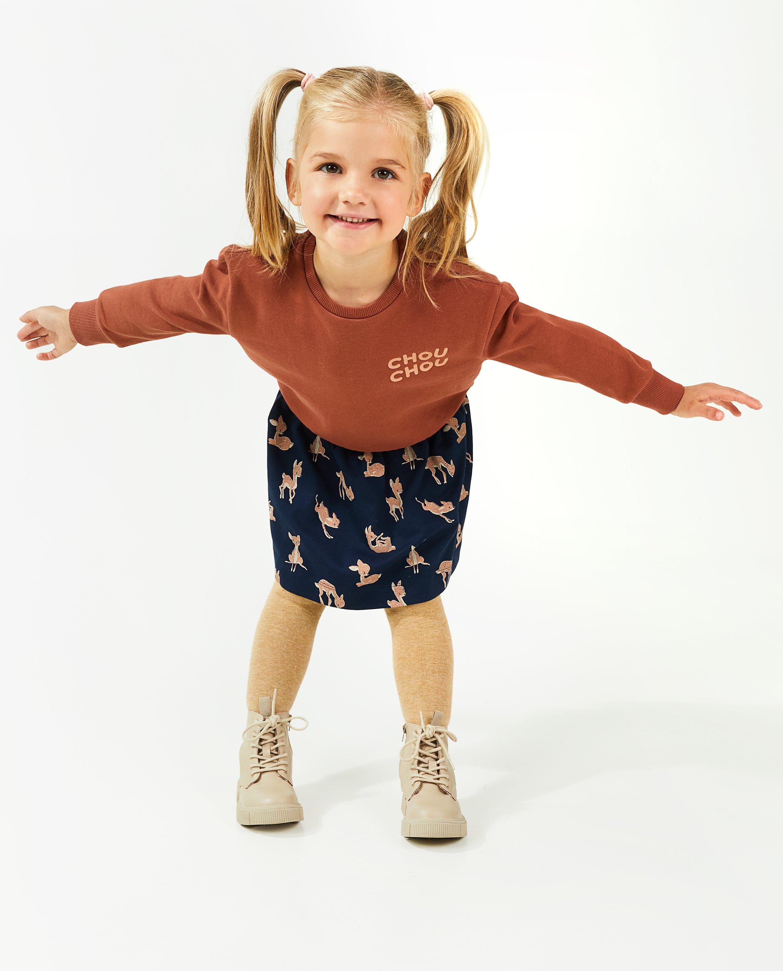 Bruine sweater met FR opschrift - null - Besties