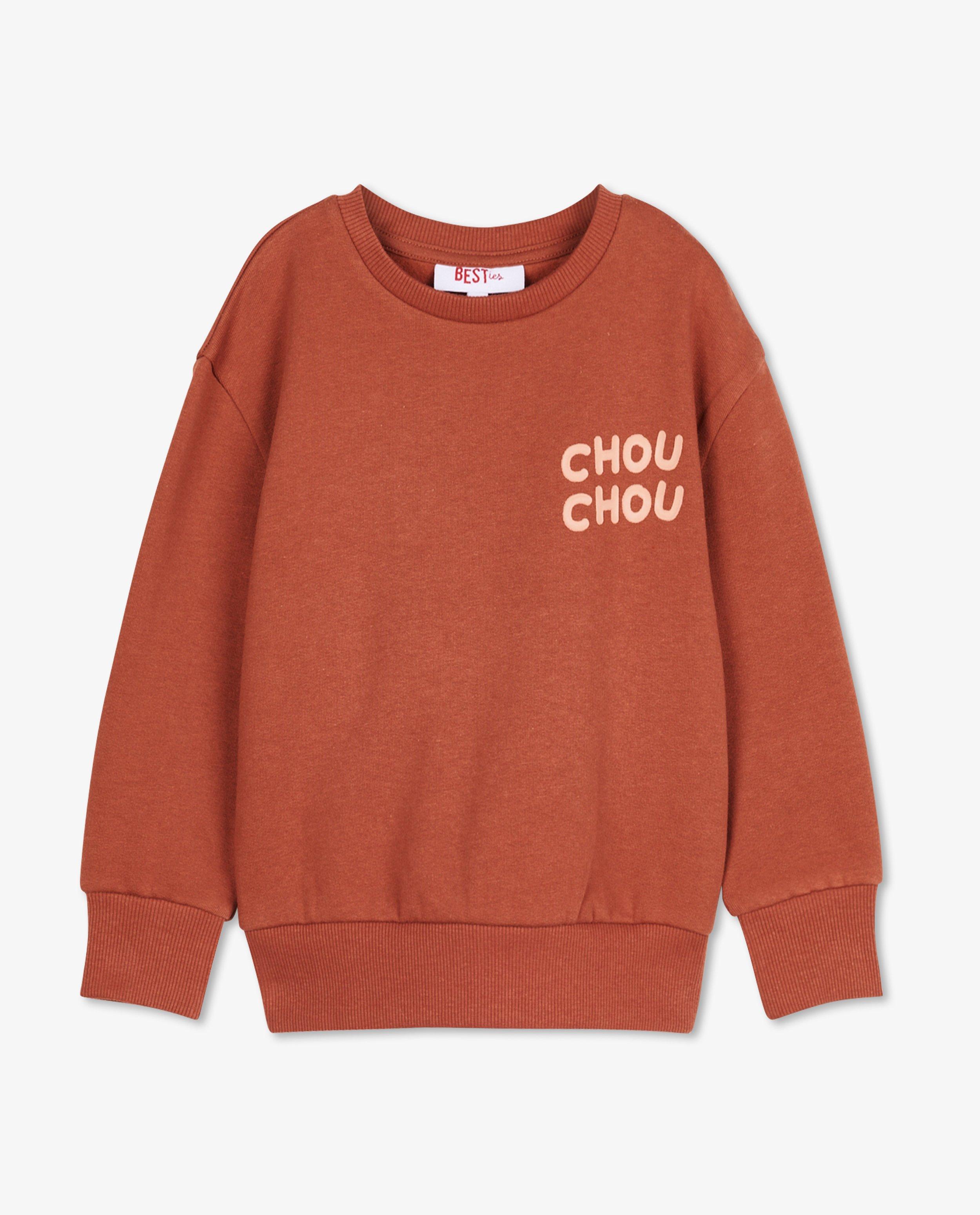 Sweaters - Bruine sweater met FR opschrift